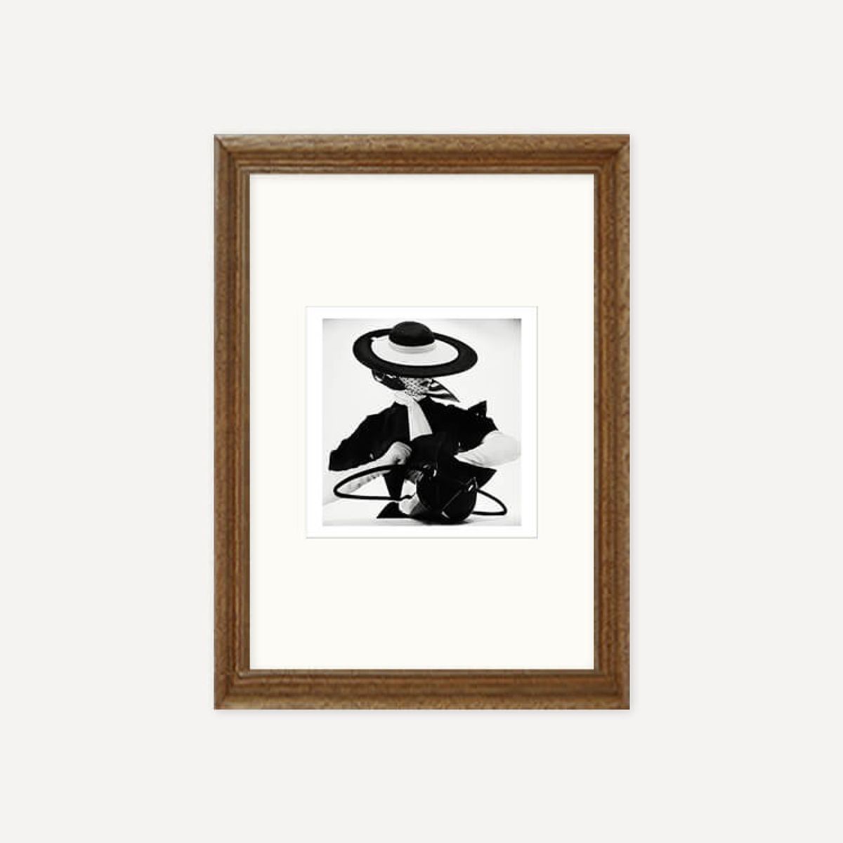 그릿시즌(GREET SEASON) 어빙 펜 Black and White Fashion with Handbag, 1950 (액자 포함)