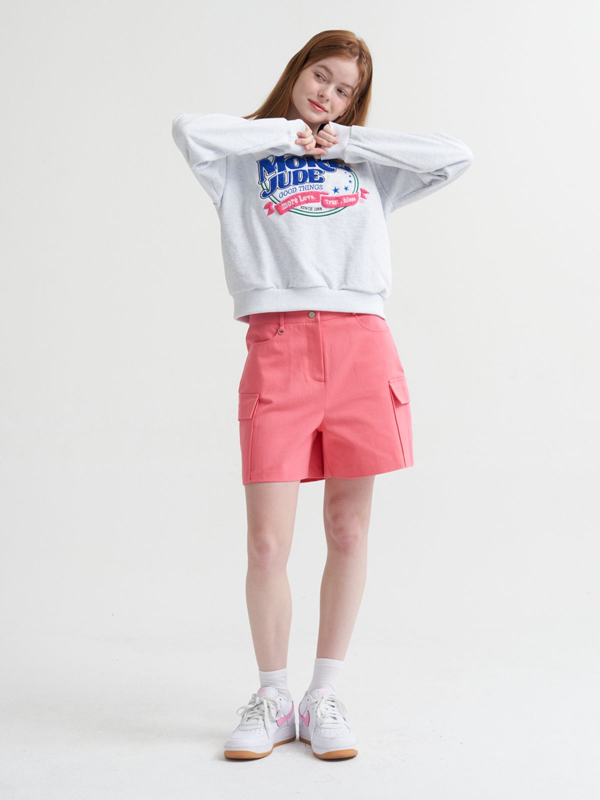 모어쥬드(MOREJUDE) Pocket pants 핑크