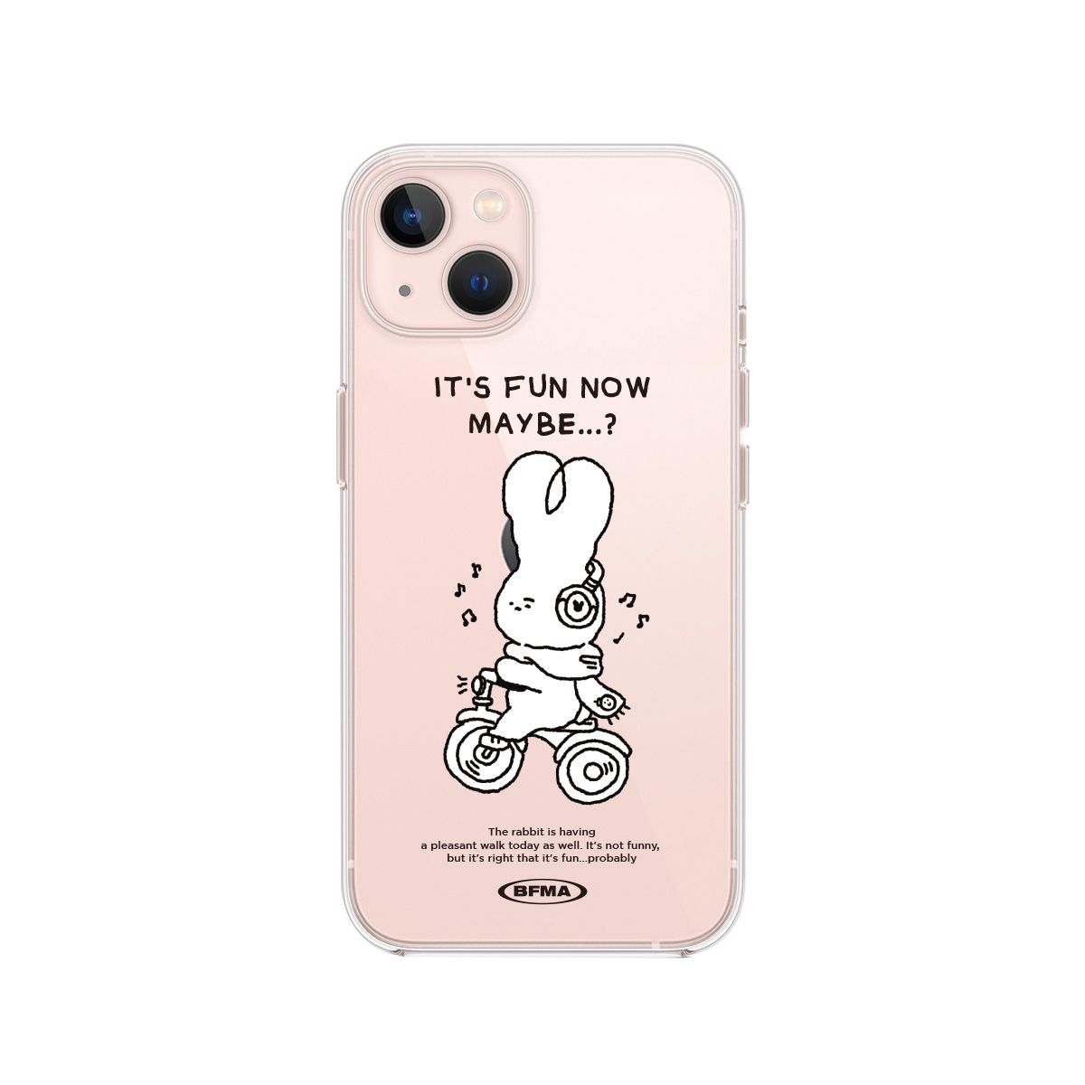 벌룬프렌즈(BALLOON FRIENDS) 젤하드 폰케이스 FUN NOW rabbit doodle