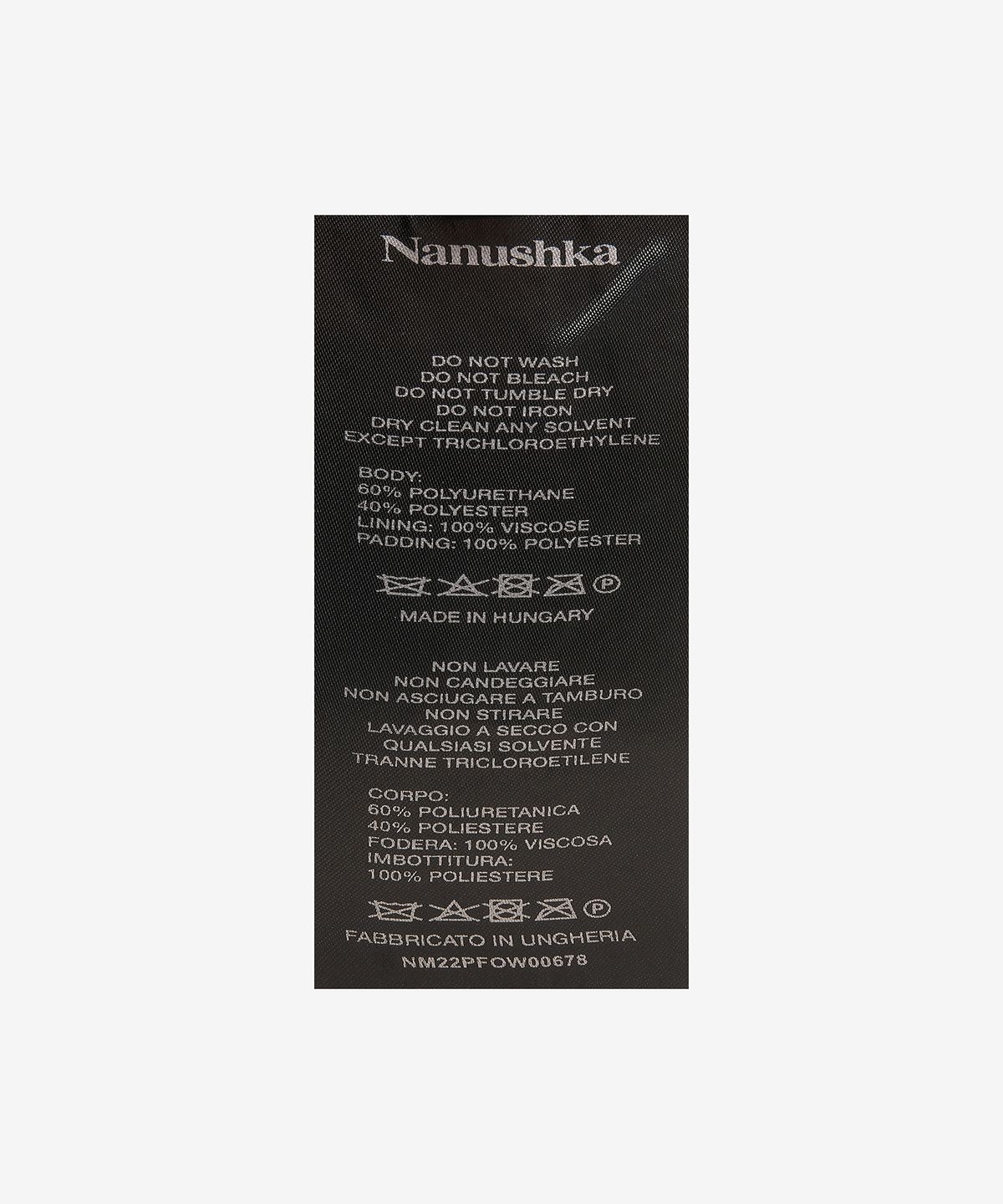 나누쉬카(NANUSHKA) 조반 크롭 패딩 베스트 - 다크 브라운 / NM22PFOW00678