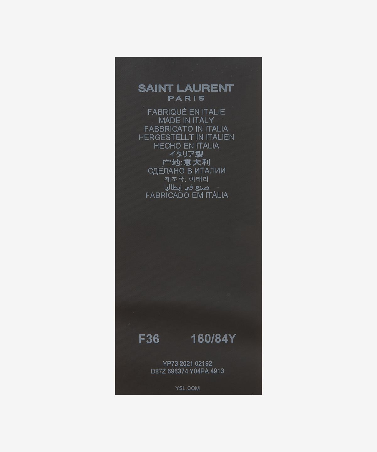 생로랑(SAINT LAURENT) 패서디나 슬리브리스 데님 원피스 - 워시드 블루 / 696374Y04PA4913