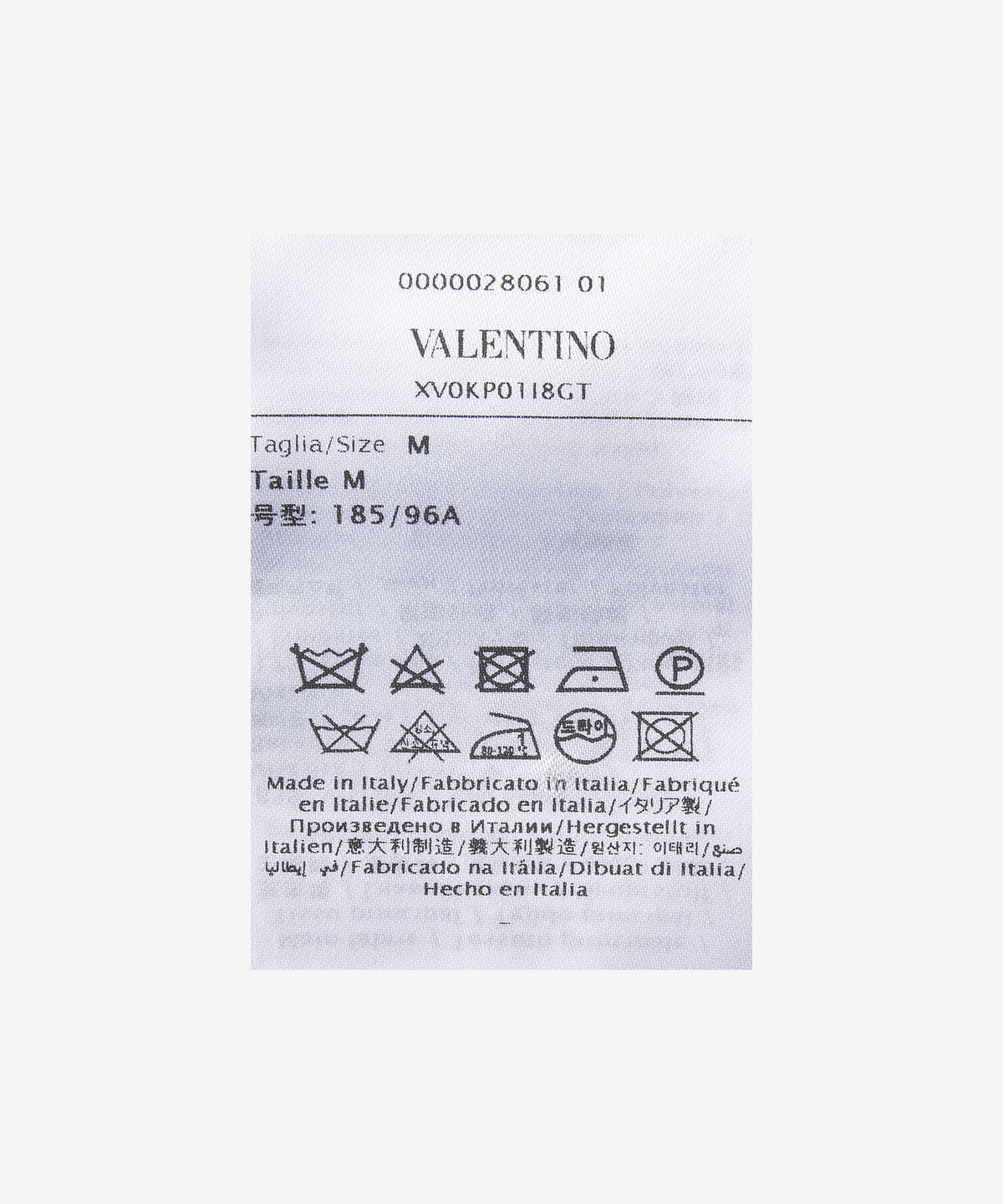 발렌티노(VALENTINO) 비스코스 폴로 셔츠 - 블랙:아이보리 / XV0KP01I8GT7M1