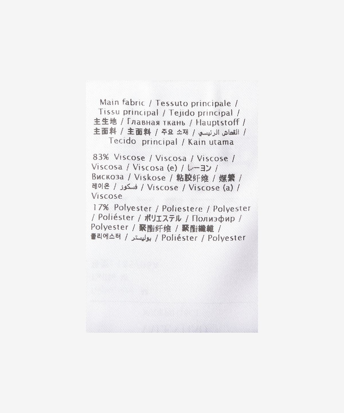 발렌티노(VALENTINO) 비스코스 폴로 셔츠 - 블랙:아이보리 / XV0KP01I8GT7M1
