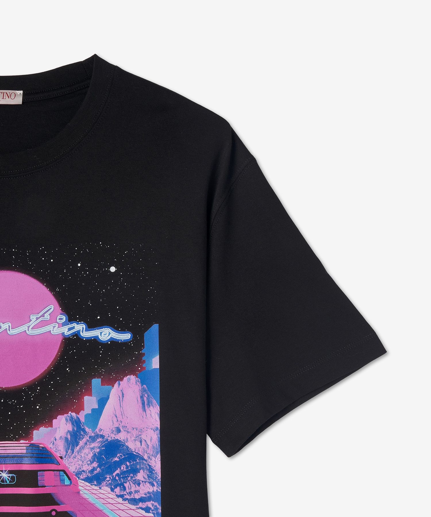 MUSINSA | VALENTINO Virtual Runner-printed Short-sleeved T