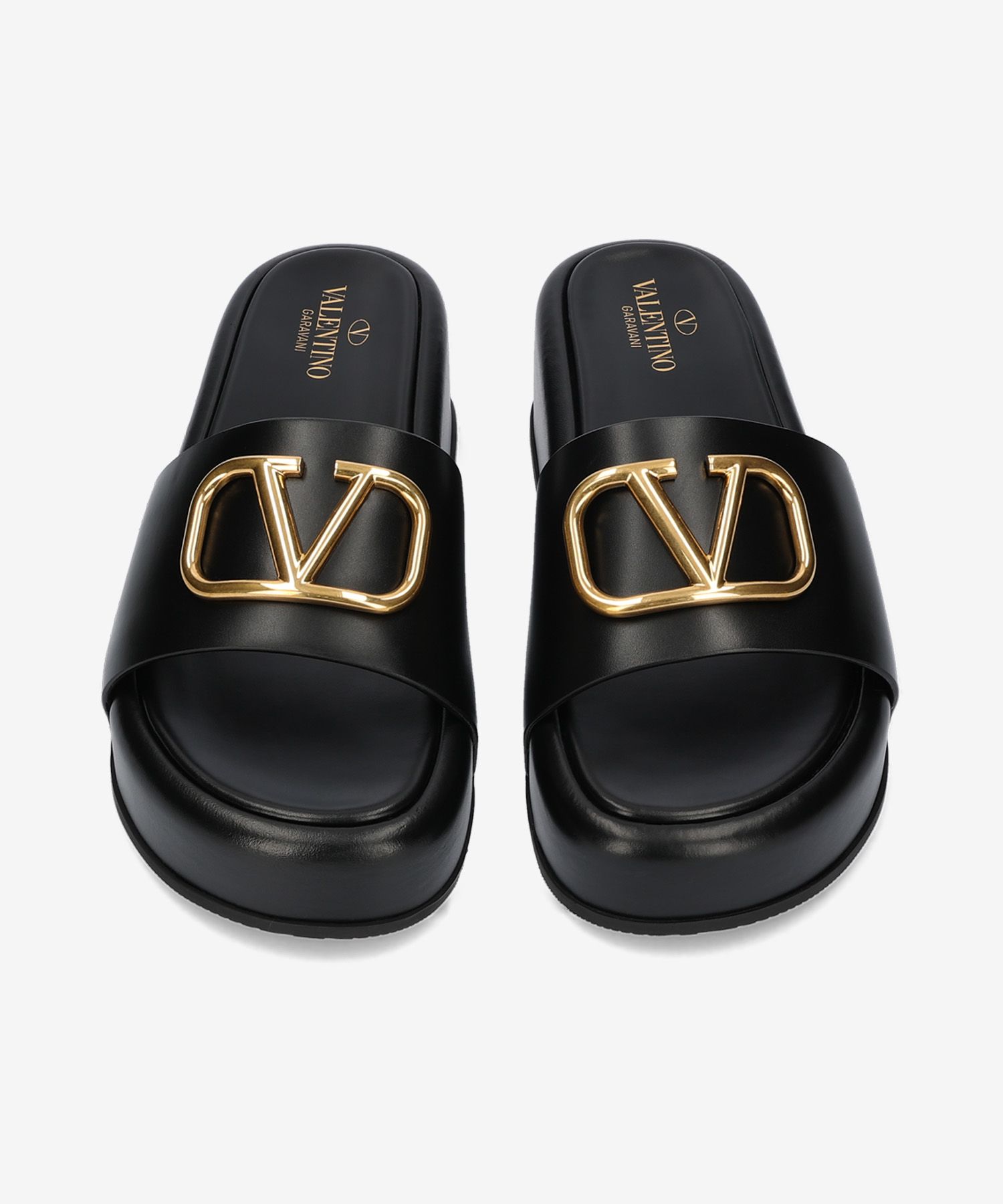 ■VALENTINO■ V Logo Platform Slide Black XW2S0EA8BEK0NO MUSINSA | VALENTINO V Logo Platform Slide - Black