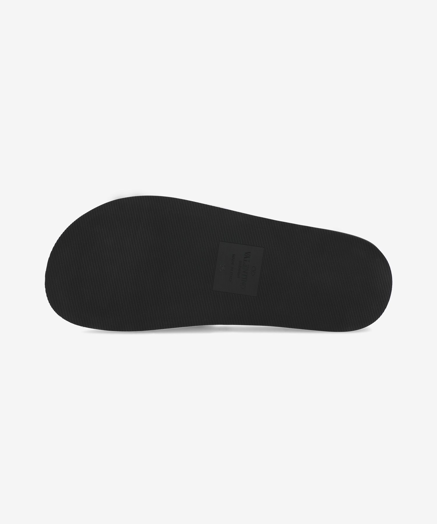 MUSINSA | VALENTINO V Logo Platform Slide - Black