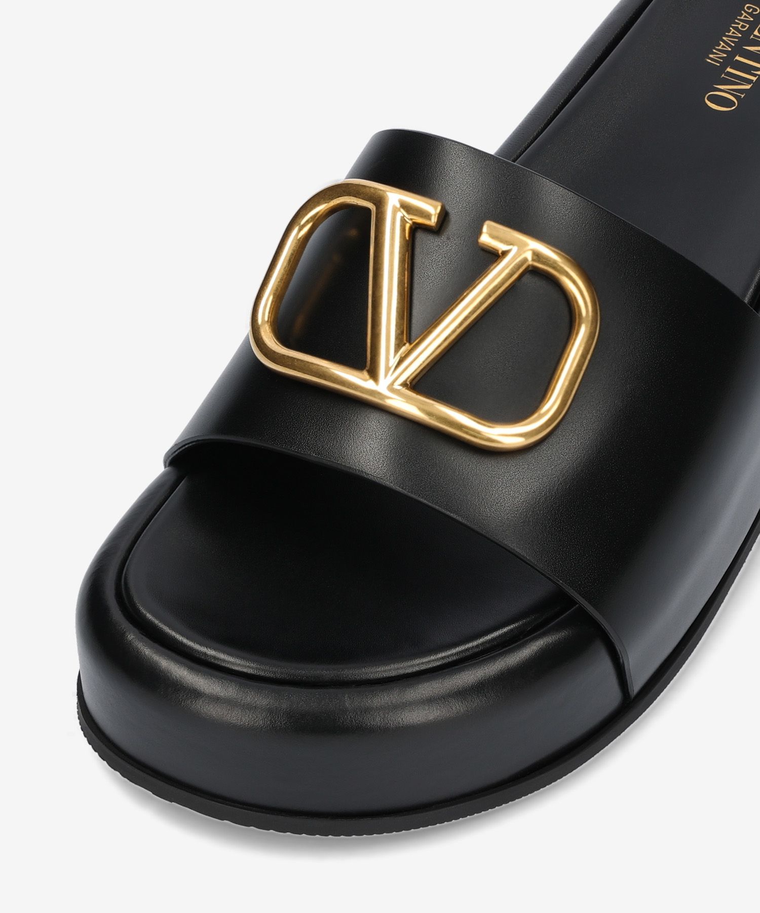 ■VALENTINO■ V Logo Platform Slide Black XW2S0EA8BEK0NO MUSINSA | VALENTINO V Logo Platform Slide - Black