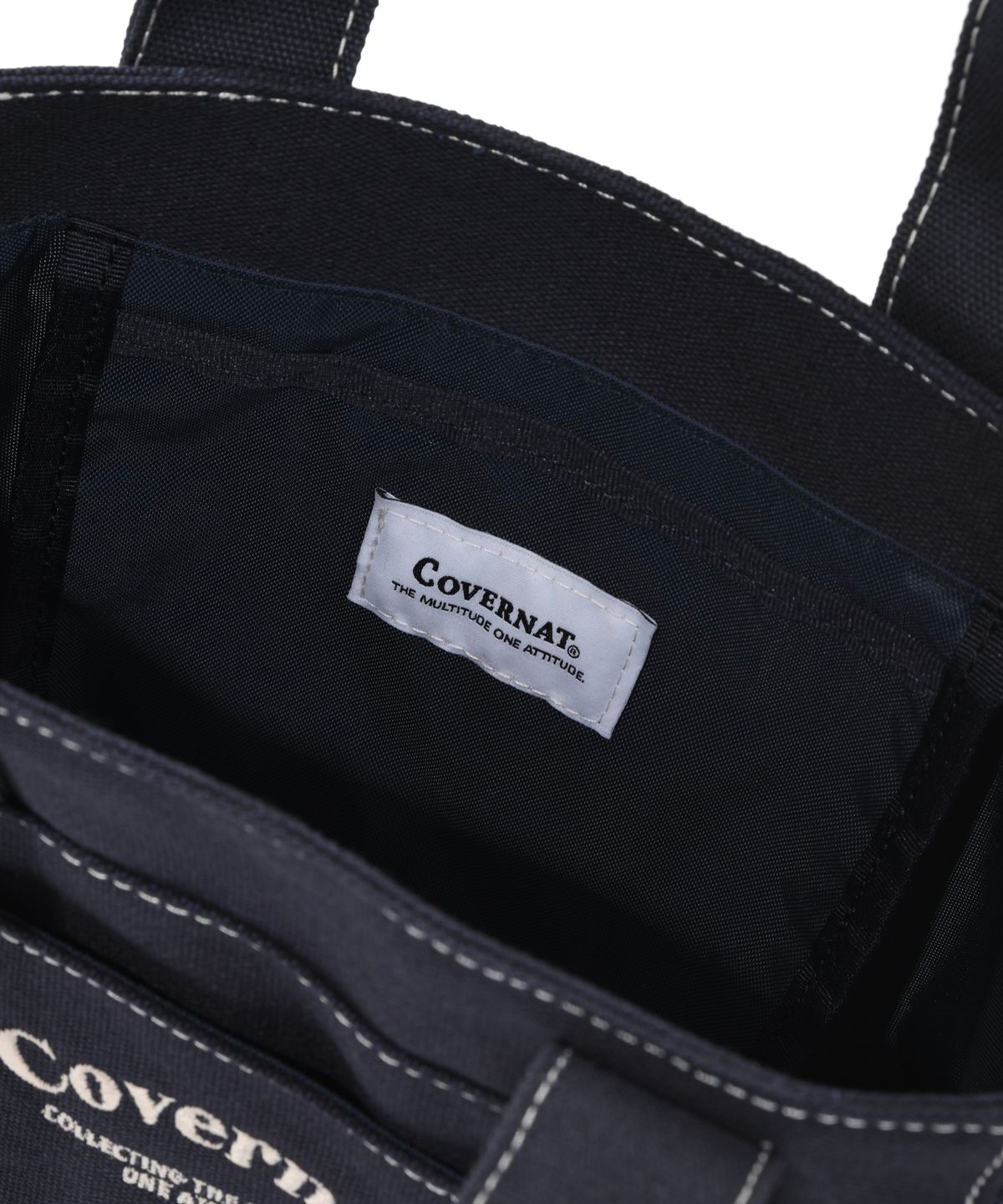 커버낫(COVERNAT) 스티치 미니백 네이비