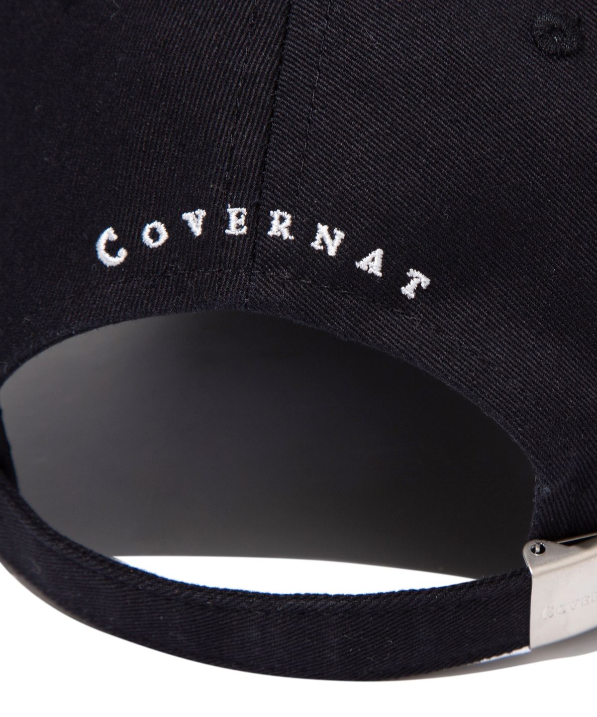 커버낫(COVERNAT) 텍스트 볼캡 블랙