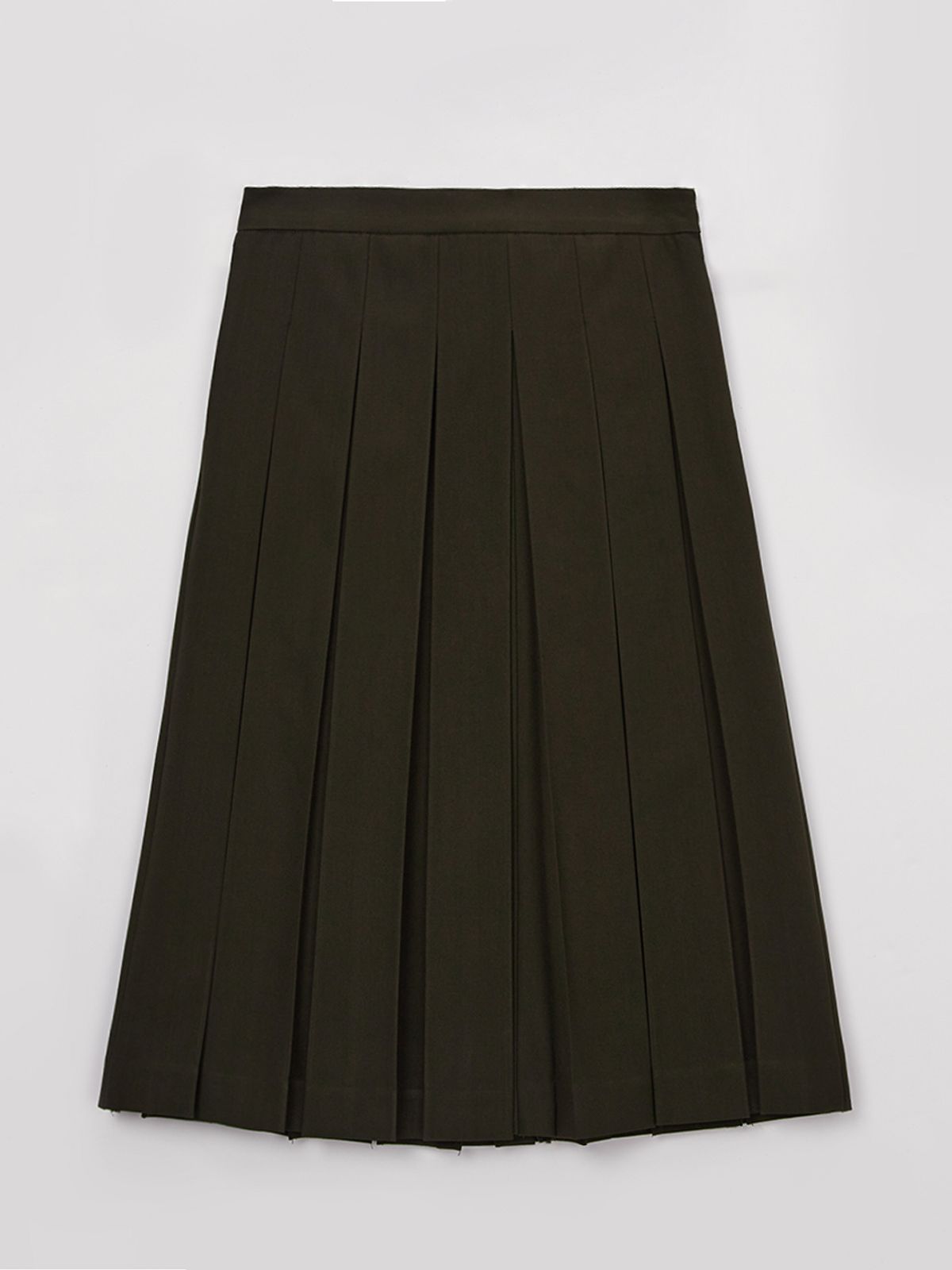 셀리테일즈(CELITAILS) PLEATS MIDI SKIRT_KHAKI