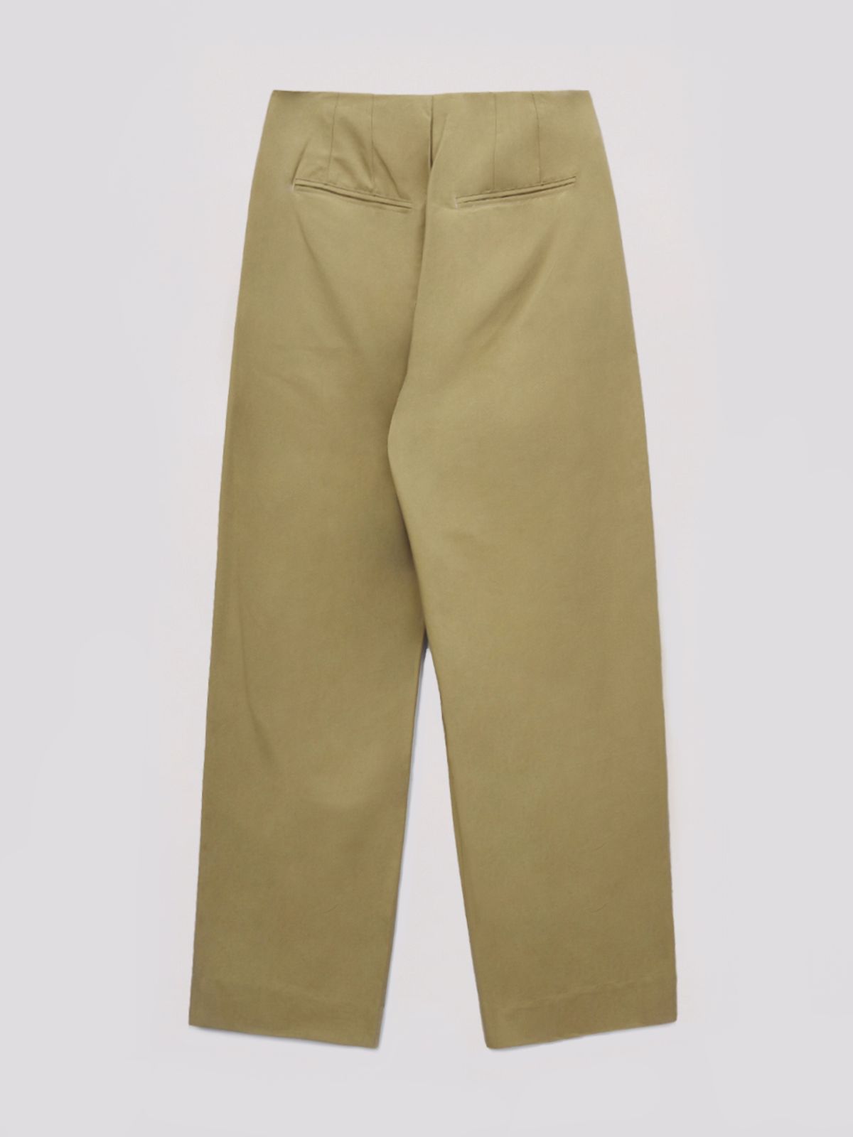 셀리테일즈(CELITAILS) HIGH WAIST TUCK PANTS_OLIVE