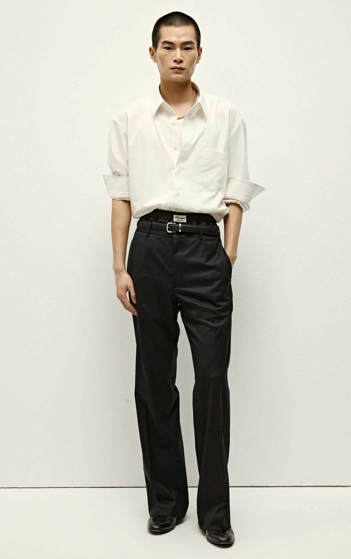 세비지(SAVAGE) Bootcut Trousers - Black