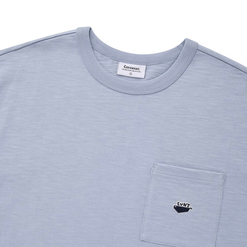 ★23SS★【COVERNAT】★Whale logo slub T-shir.t★関税込★ MUSINSA公式 | COVERNAT Whale Logo Slub T-Shirt Charcoal
