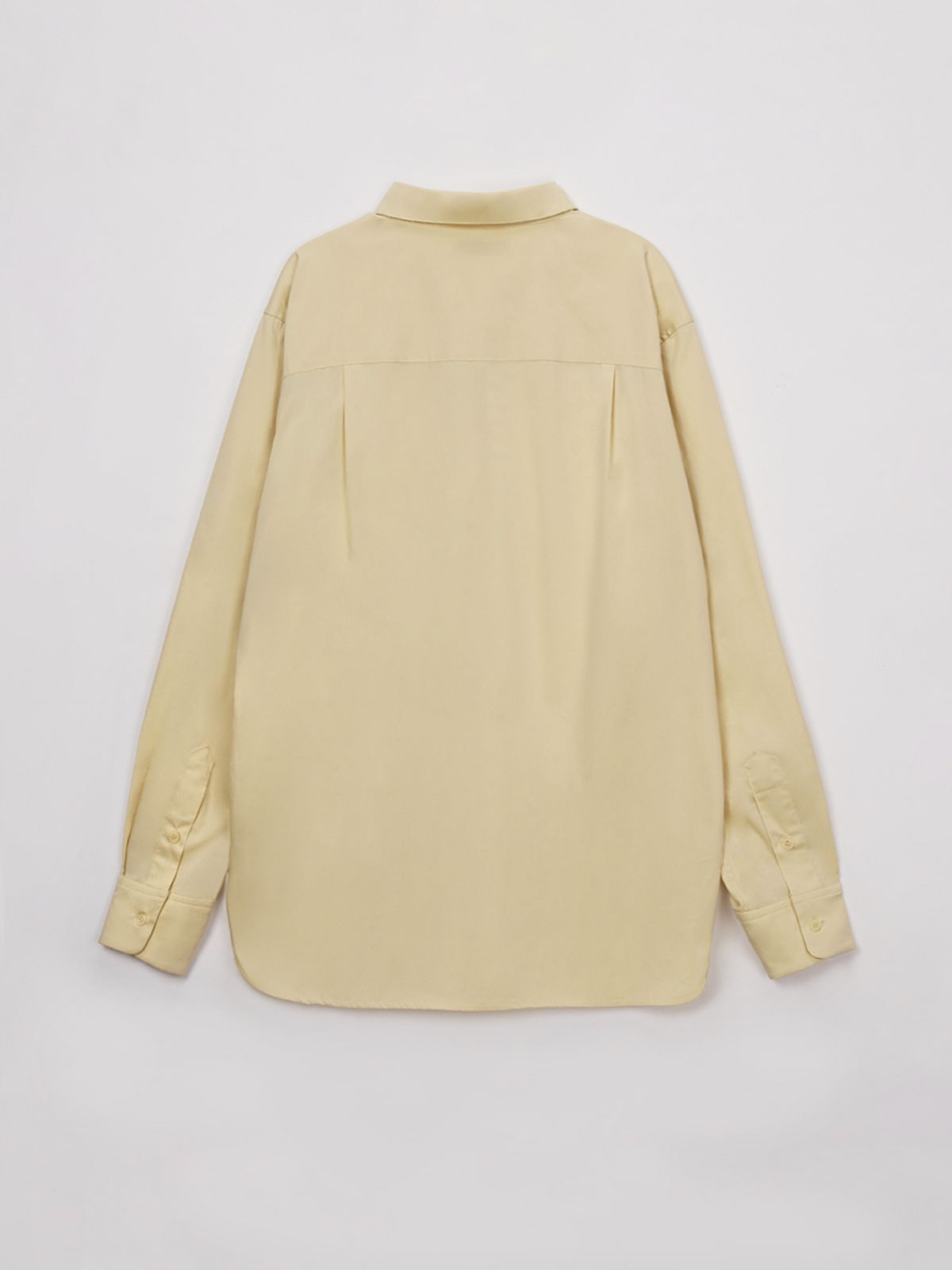 셀리테일즈(CELITAILS) OVERFIT POINT LABEL POCKET SHIRT_YELLOW