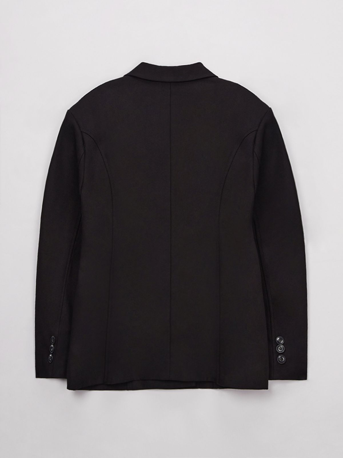 셀리테일즈(CELITAILS) PEAKED LAPEL DOUBLE JACKET_STRONG BLACK