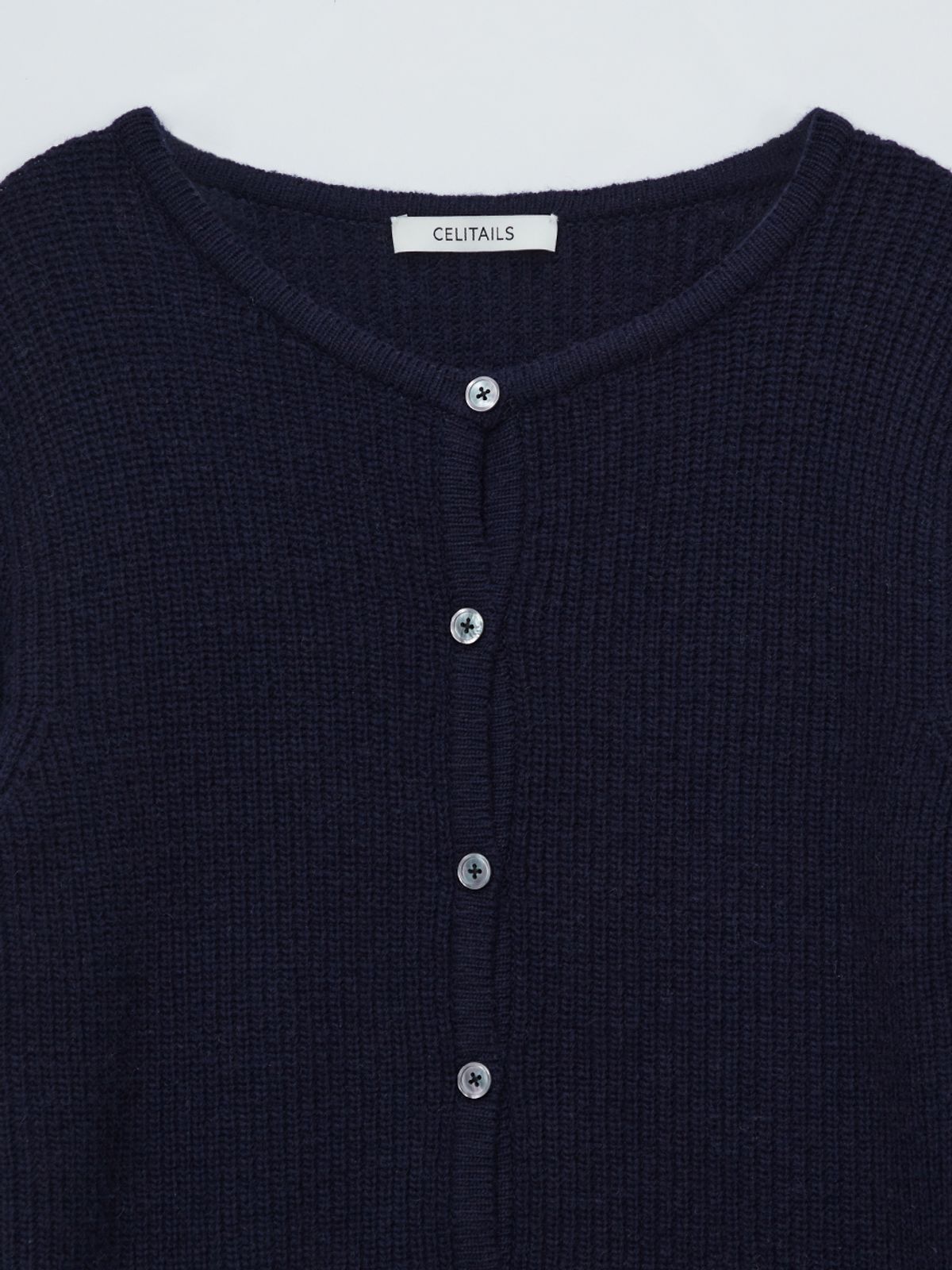 셀리테일즈(CELITAILS) PUFF SHOULDER CARDIGAN_NAVY