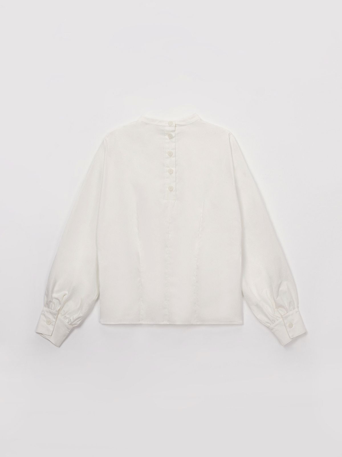 셀리테일즈(CELITAILS) HIGH NECK PUFF BLOUSE_IVORY