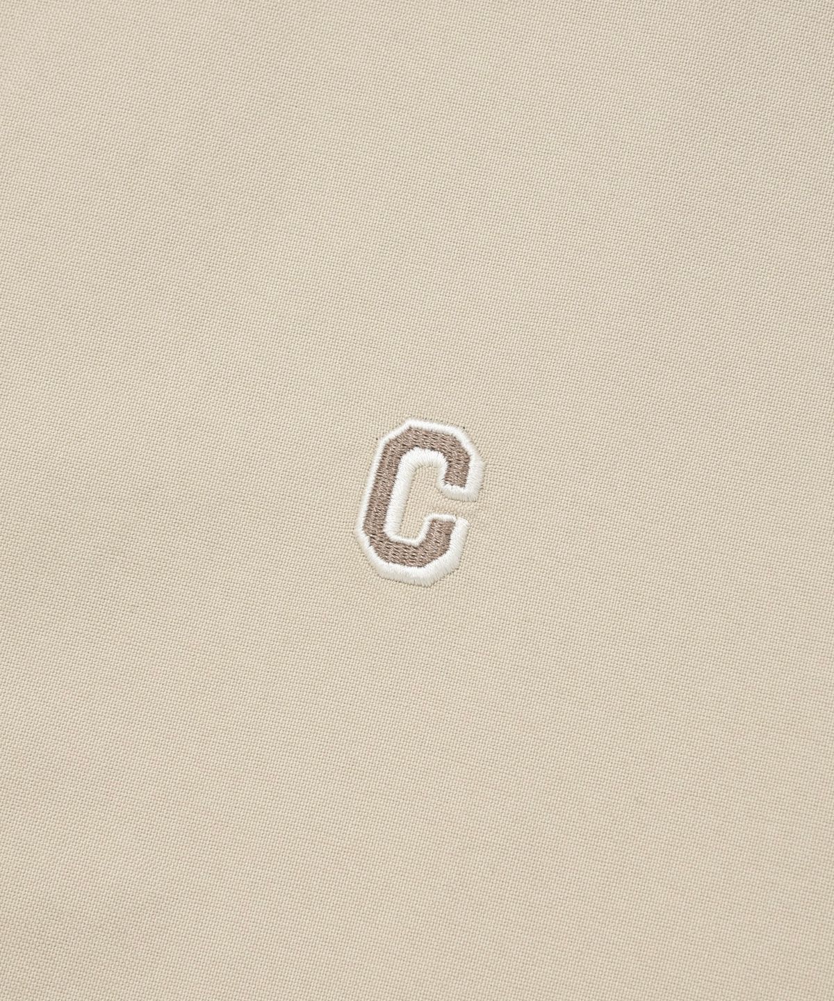 커버낫(COVERNAT) C 로고 옥스포드 하프 셔츠 베이지