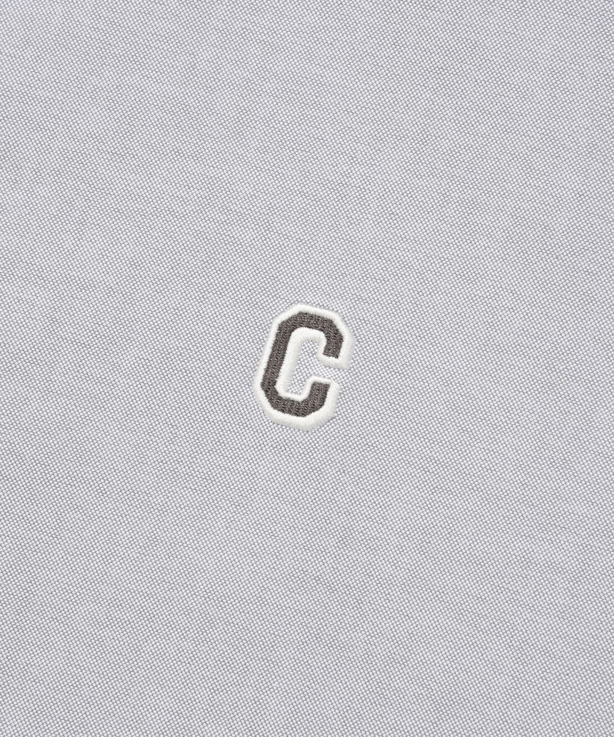 커버낫(COVERNAT) C 로고 옥스포드 하프 셔츠 그레이