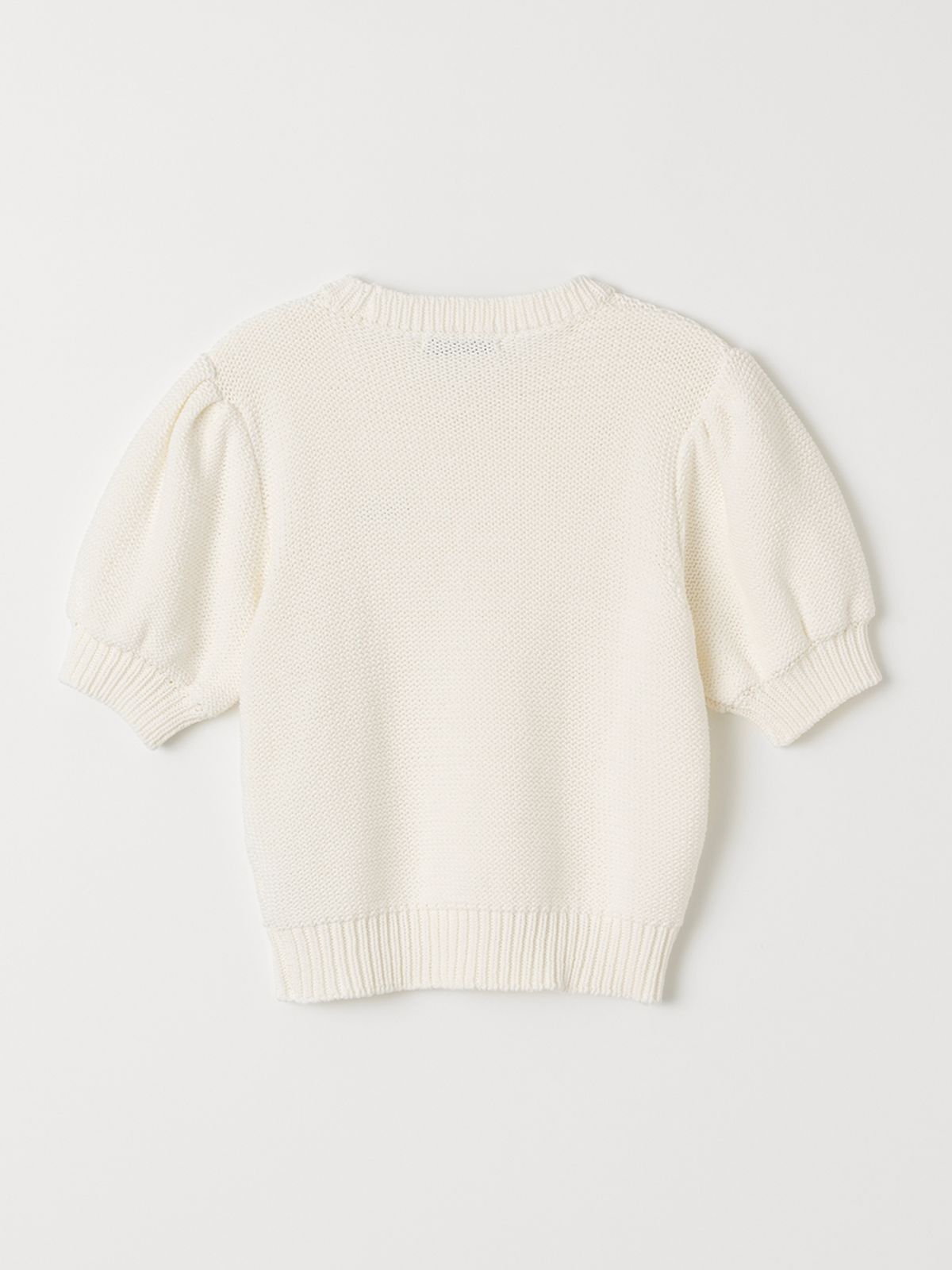 셀리테일즈(CELITAILS) PUFF CROP KNIT_IVORY