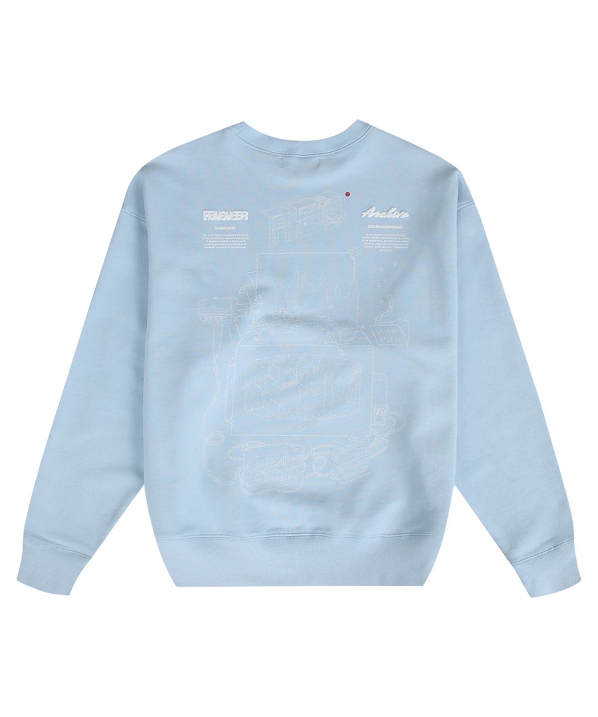 그램 아운스 파운드(GRAM OUNCE POUND) RA Stage Set Sweatshirt_Sky Blue