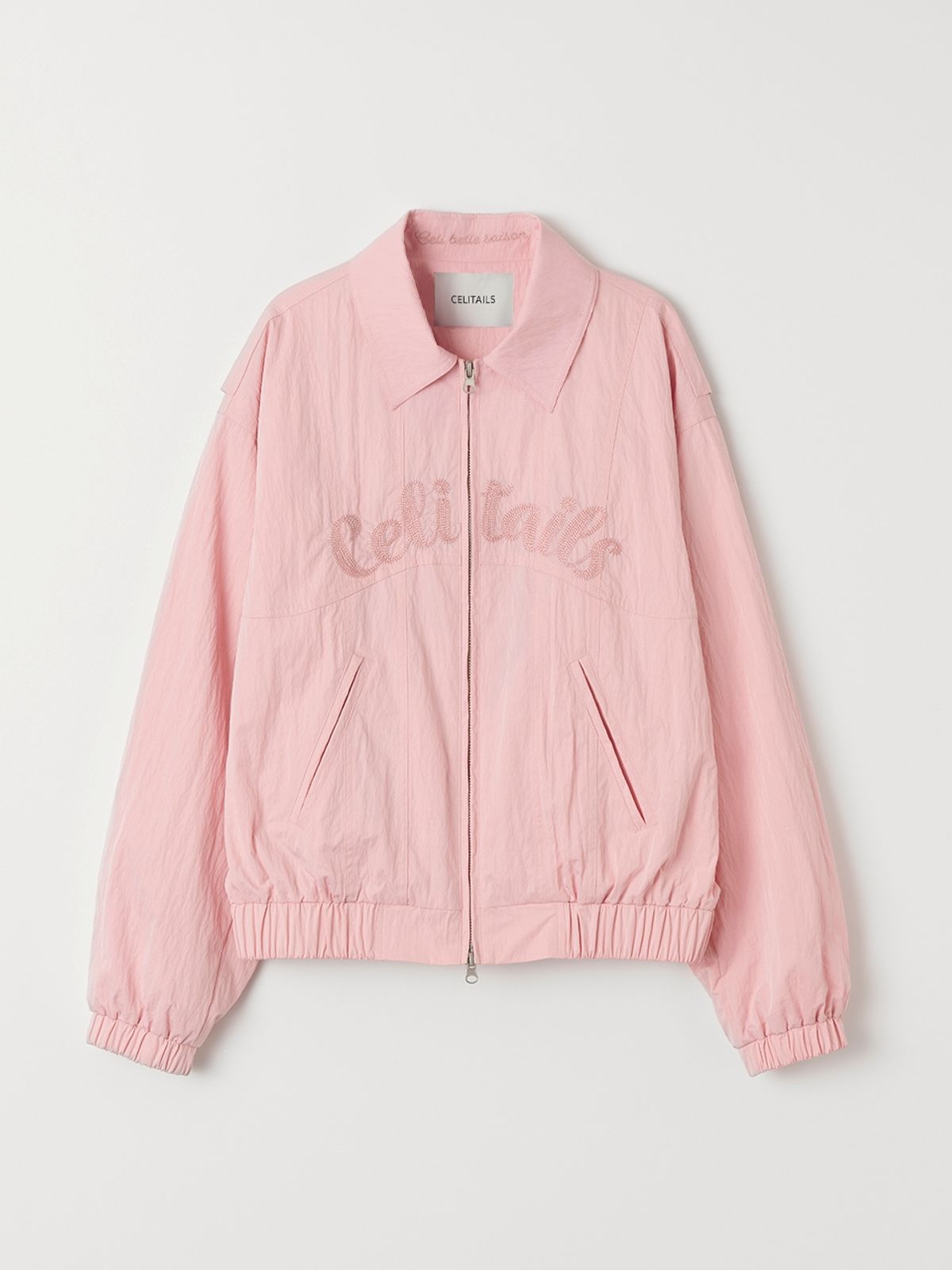 셀리테일즈(CELITAILS) EMBROIDERY POINT JUMPER_PINK