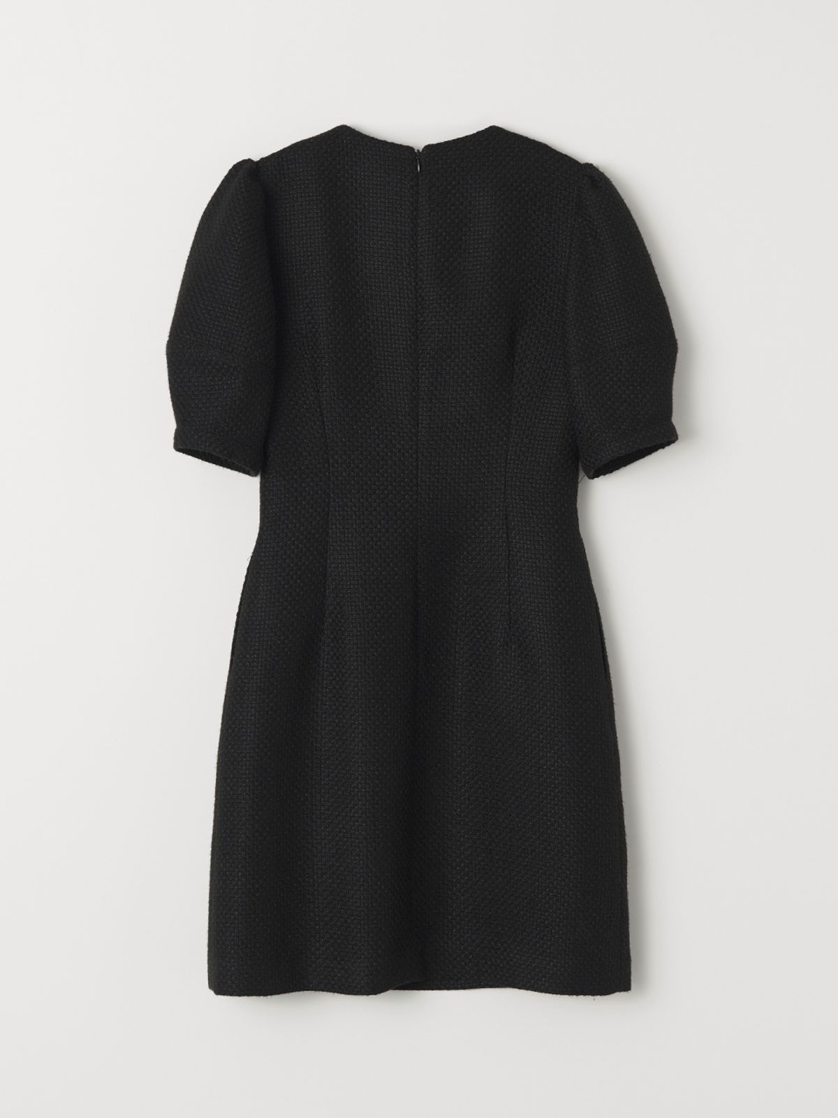 셀리테일즈(CELITAILS) PUFF TWEED DRESS_STRONG BLACK