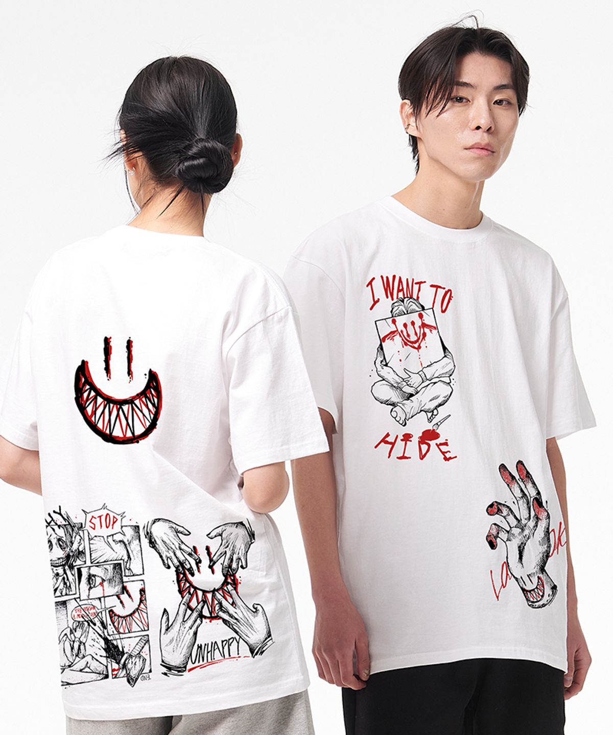 아티스트웨어(ARTISTWEAR) [ATW X TWOFACE] 멀티 반팔티