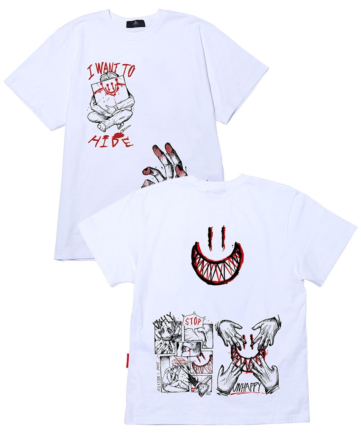 아티스트웨어(ARTISTWEAR) [ATW X TWOFACE] 멀티 반팔티