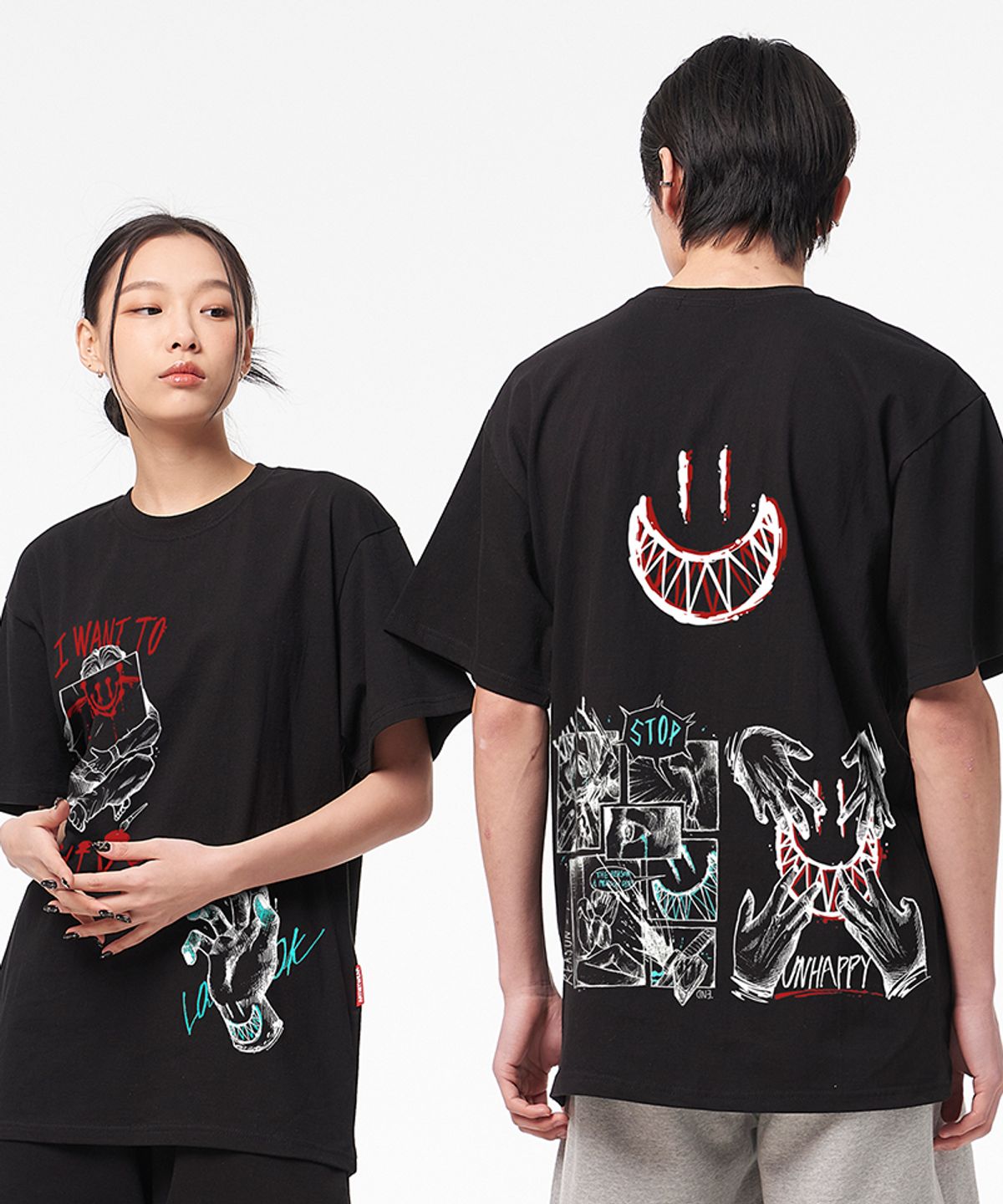 아티스트웨어(ARTISTWEAR) [ATW X TWOFACE] 멀티 반팔티
