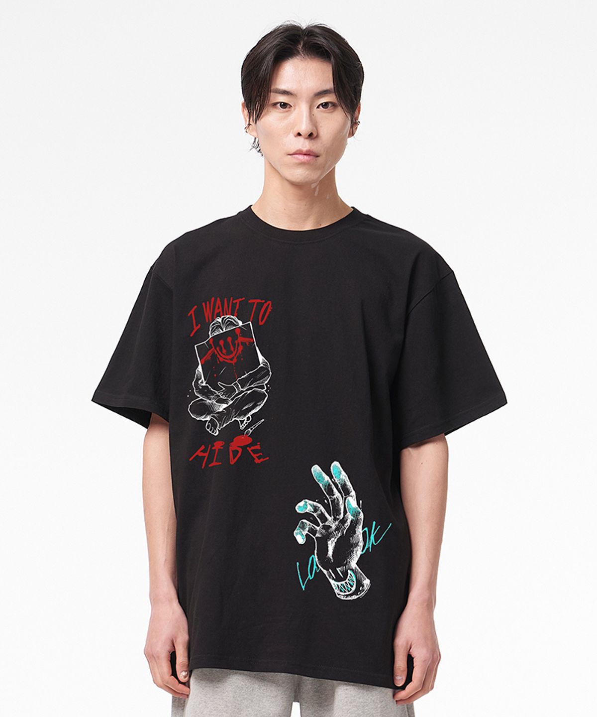 아티스트웨어(ARTISTWEAR) [ATW X TWOFACE] 멀티 반팔티
