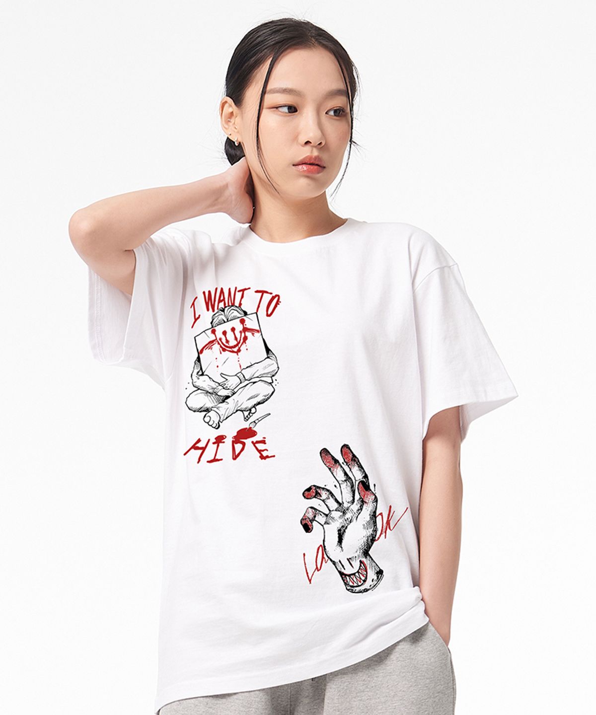 아티스트웨어(ARTISTWEAR) [ATW X TWOFACE] 멀티 반팔티