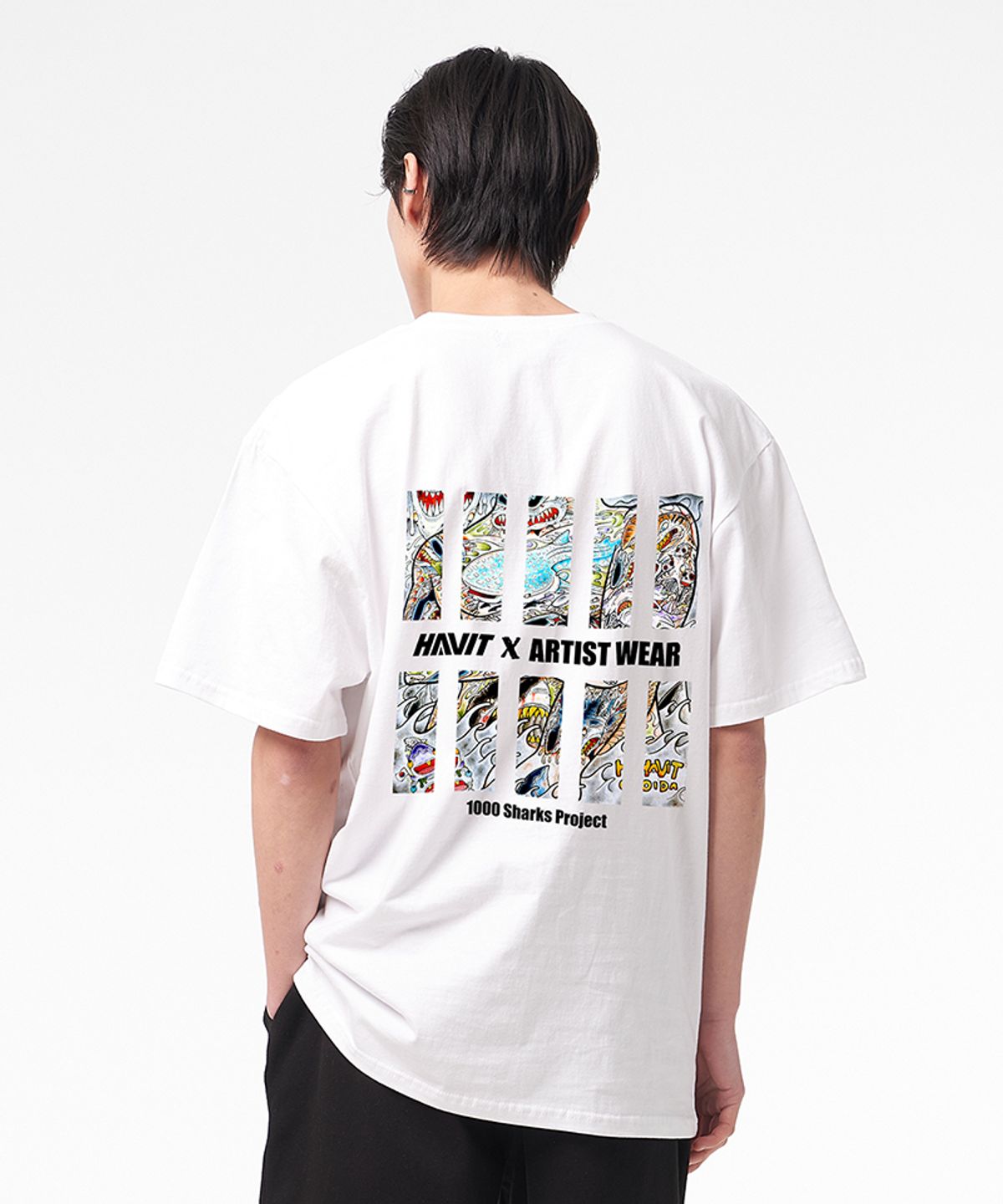 아티스트웨어(ARTISTWEAR) [ATW X 해빗] 샤크프로젝트 반팔티