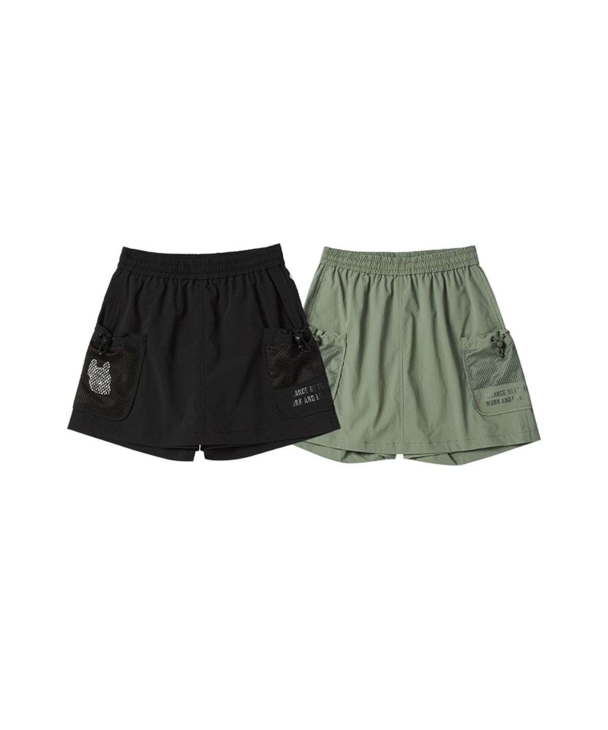 라이프워크 키즈(LIFEWORK KIDS) 키즈) 릴렉스 메쉬 카고 스커트