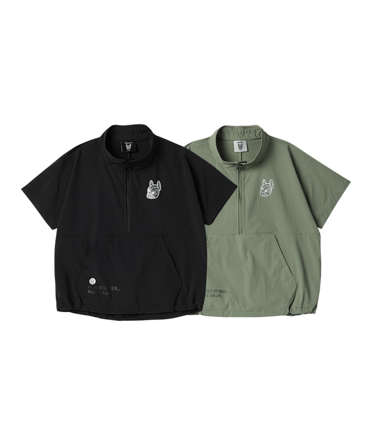 라이프워크 키즈(LIFEWORK KIDS) 키즈) 릴렉스 메쉬 반집업 반팔 아노락