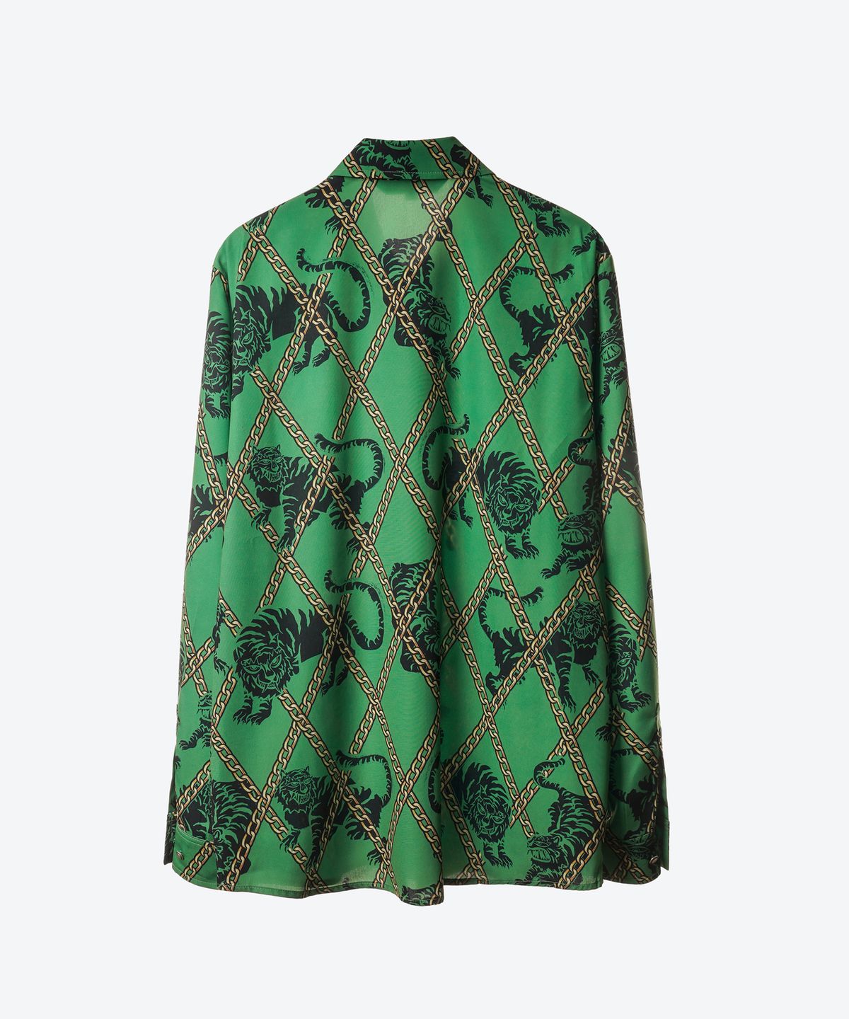 언티지(UNTAGE) 호랑이 프린트 셔츠[Green(UNISEX)]_UTS-FS18