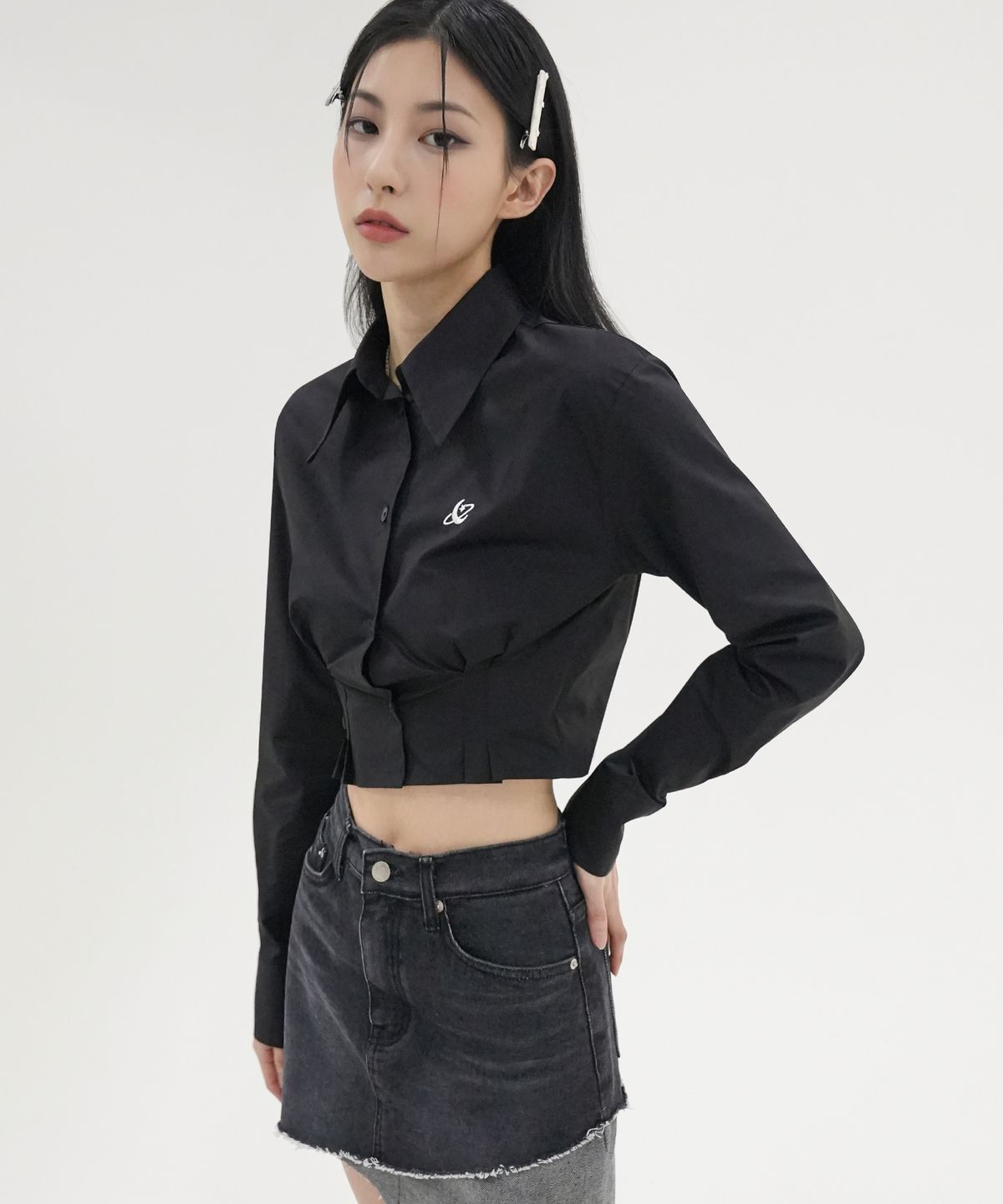 어반드레스(AVANDRESS) Ailey crop shirt - 4COL
