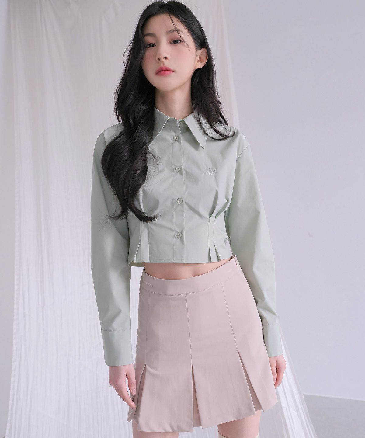 어반드레스(AVANDRESS) Ailey crop shirt - 4COL