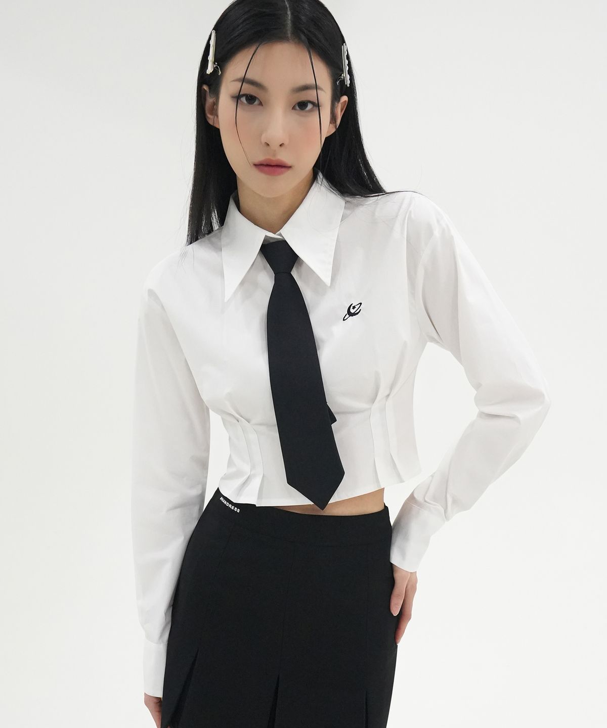 어반드레스(AVANDRESS) Ailey crop shirt - 4COL