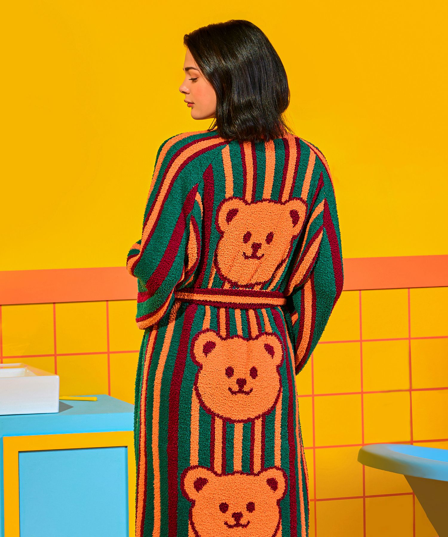 wiggle wiggle ガウン ホームウェア バスローブ Teddy Bear FASHION > 衣類 > ローブ・ラップタオル