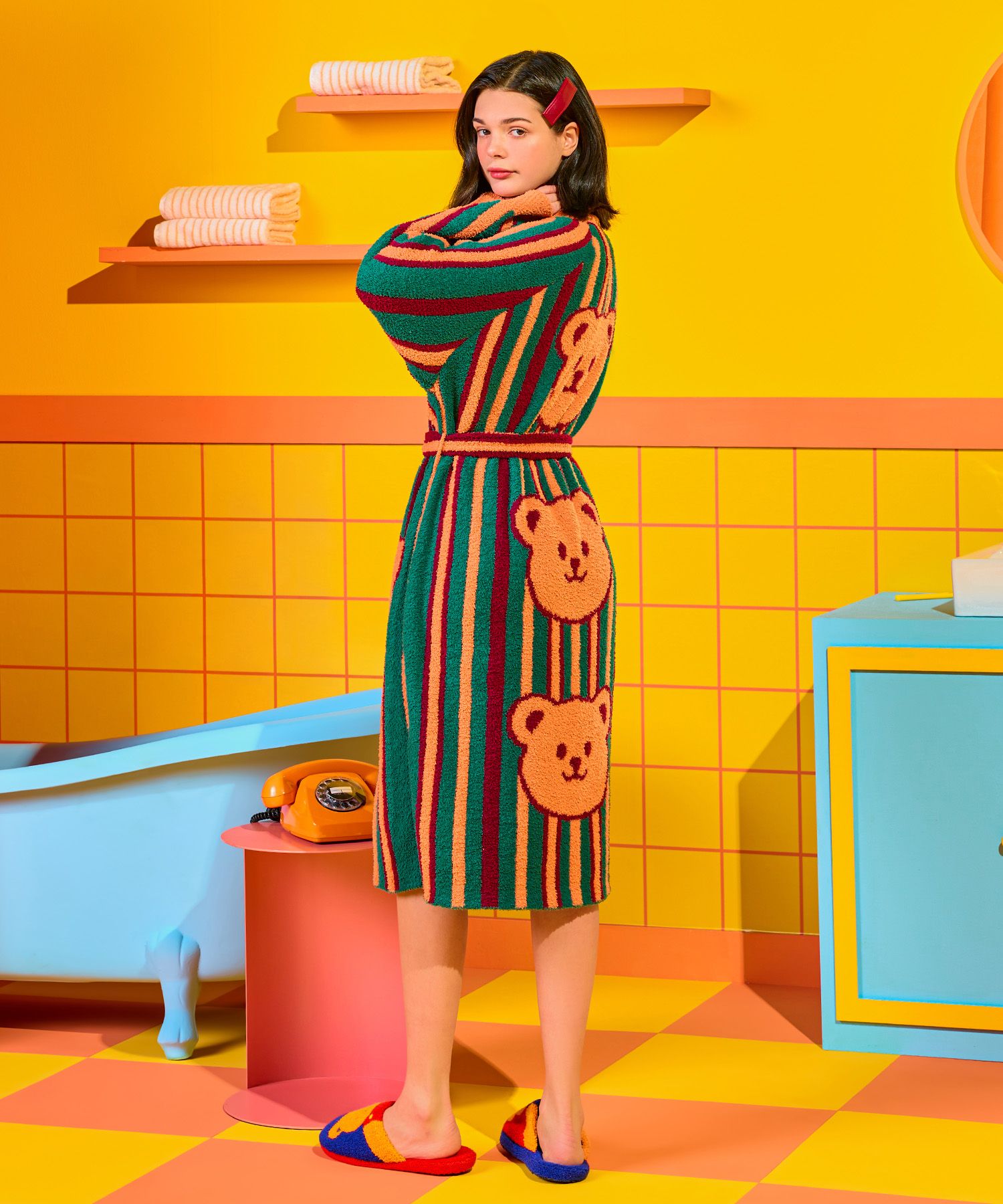 MUSINSA | WIGGLE WIGGLE FASHION Lounge Robe - Wiggle Bear