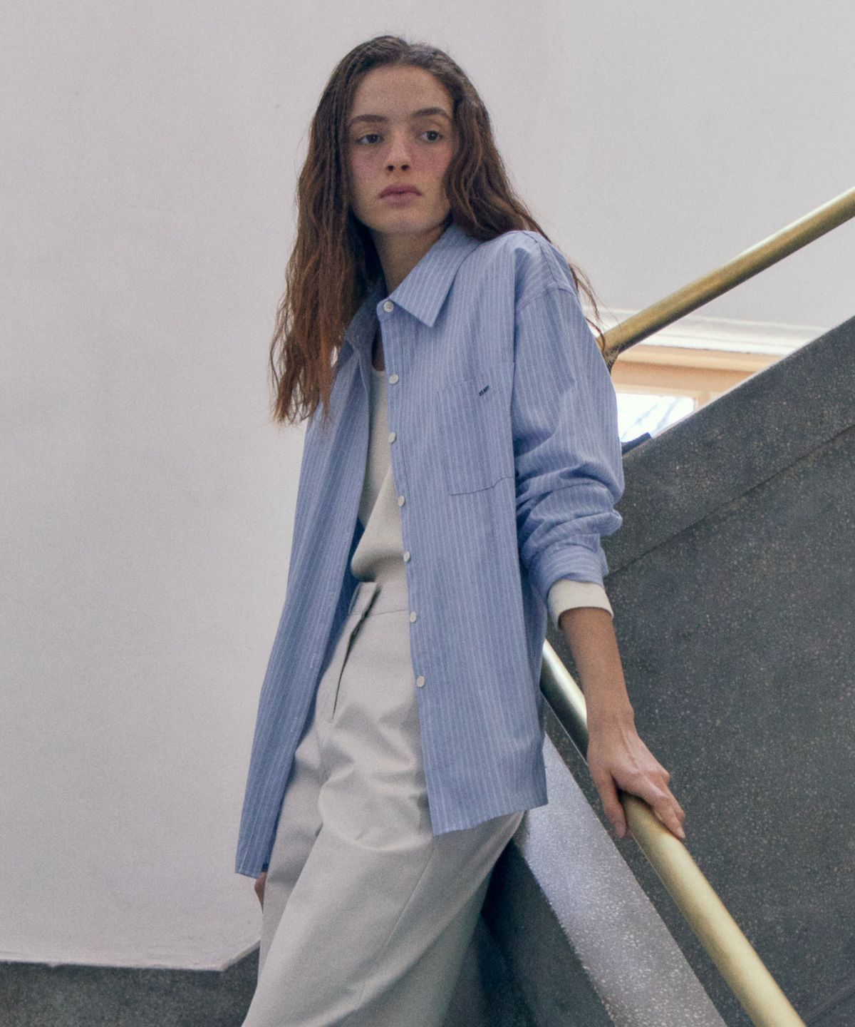 유라고(URAGO) Poem stripe shirt