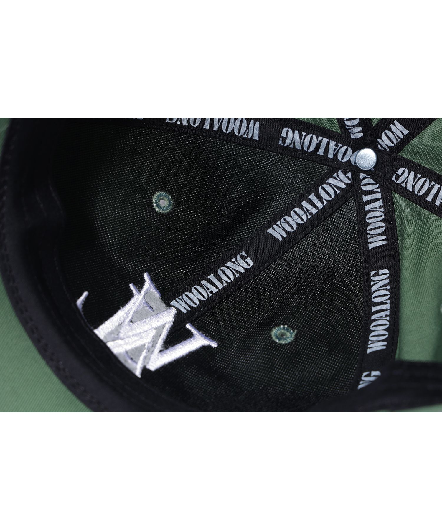 キャップ WOOALONG Deep signature logo ball cap Coated DARK GREEN SF5 MUSINSA公式 | WOOALONG Deep signature logo ball cap - GREEN