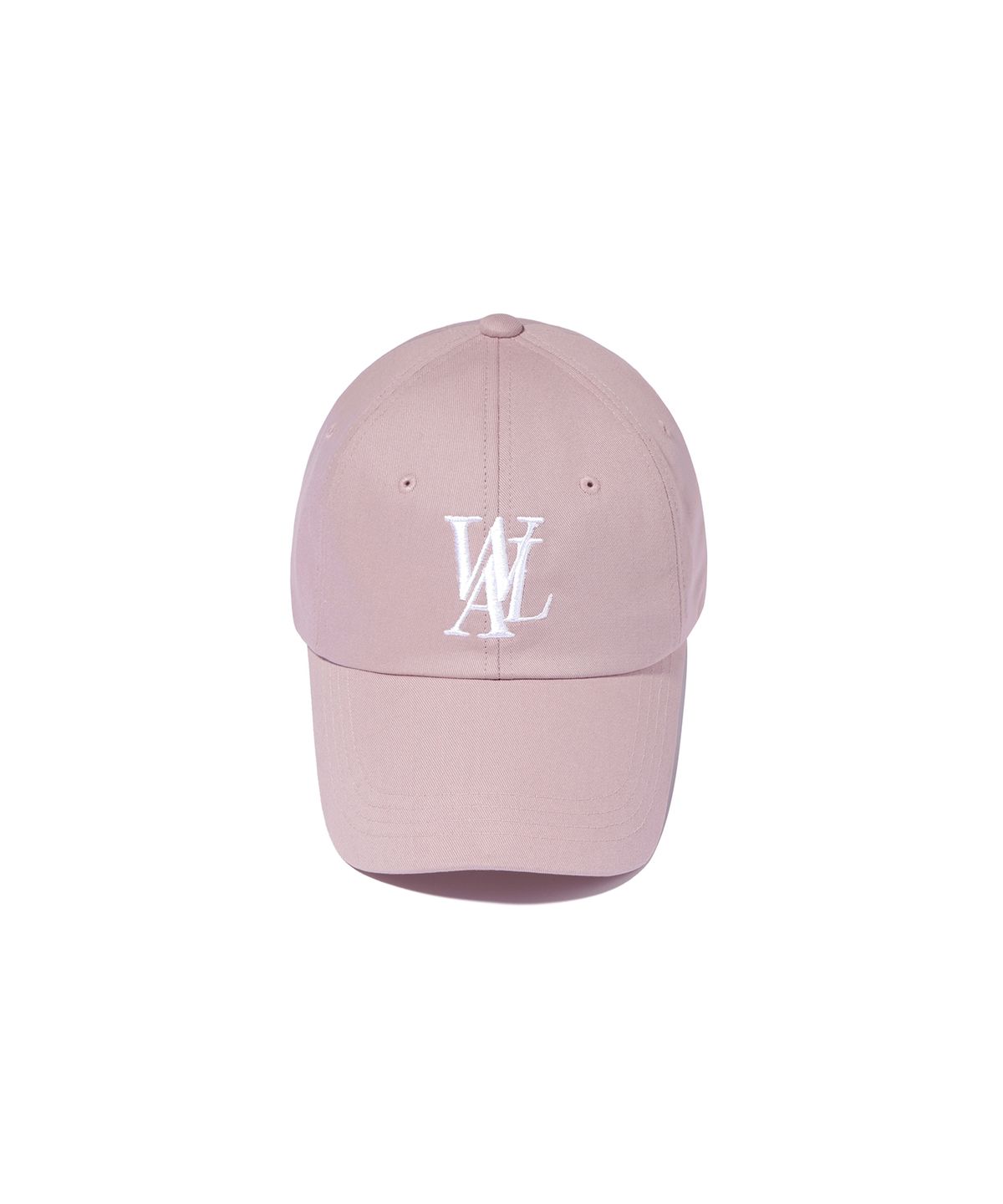 우알롱(WOOALONG) Deep signature logo ball cap - PINK