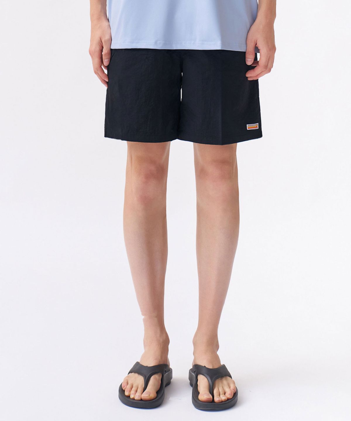블랙몬스터핏(BLACK MONSTER FIT) 워셔 쿨링 우븐 쇼츠 (BLACK) / BM220827