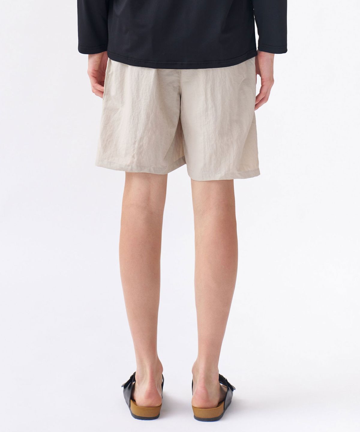 블랙몬스터핏(BLACK MONSTER FIT) 워셔 쿨링 우븐 쇼츠 (BEIGE) / BM220827