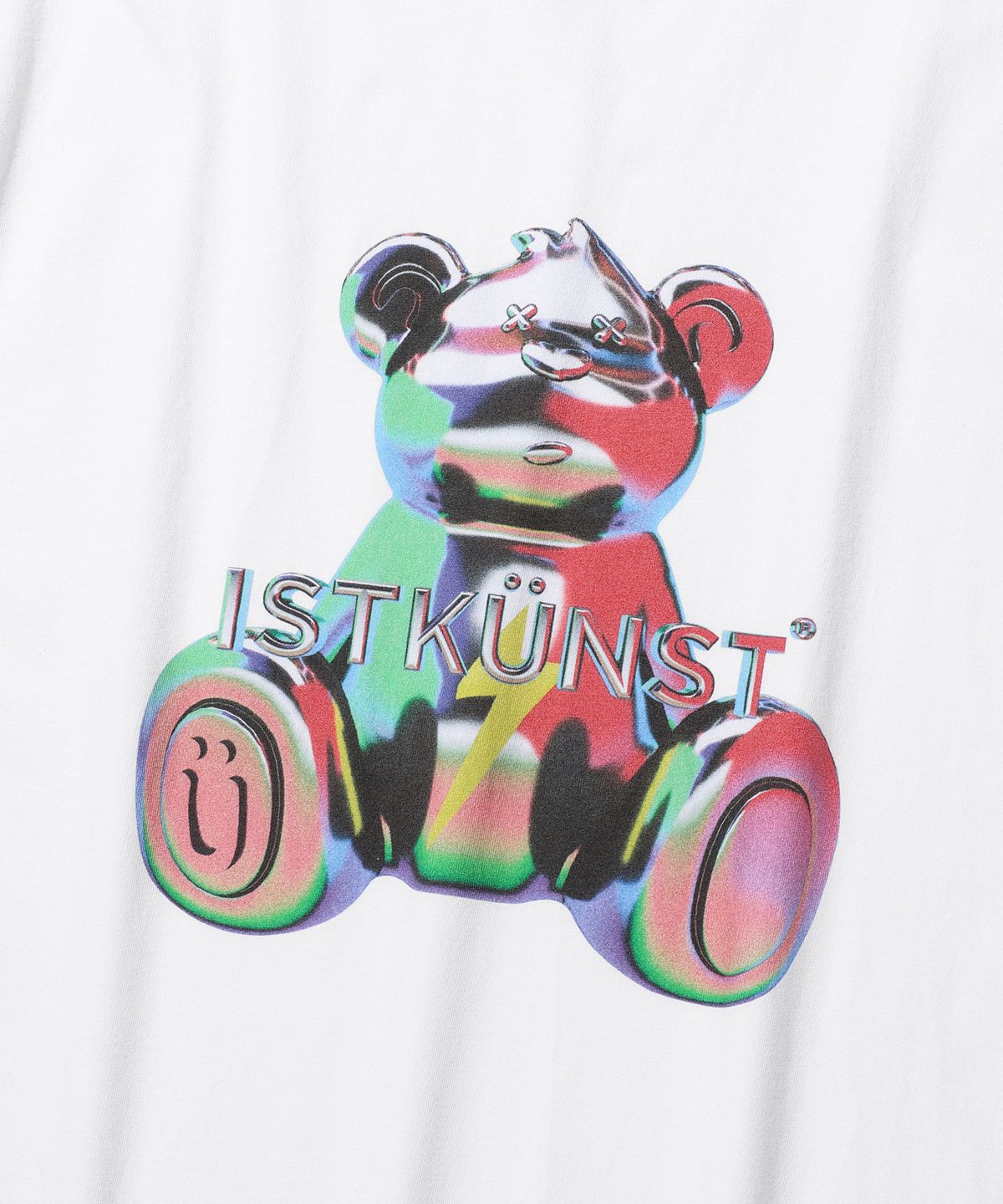 이스트쿤스트(ISTKUNST) METALLIC THUNDER BEAR TEE_WHITE(IK2DMMT504A)