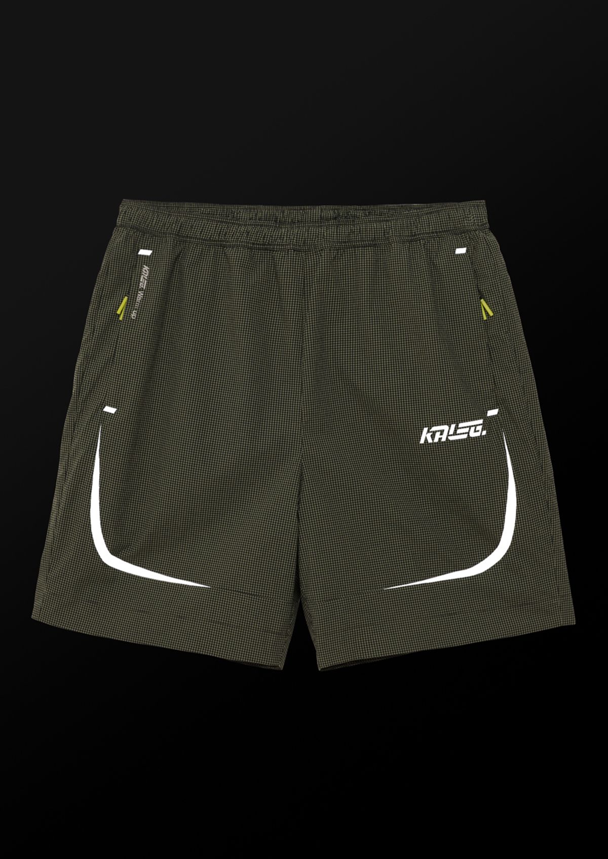 칼렉(KALEG) MENS WARM UP WOVEN SHORTS (9)_LIGHT GREEN