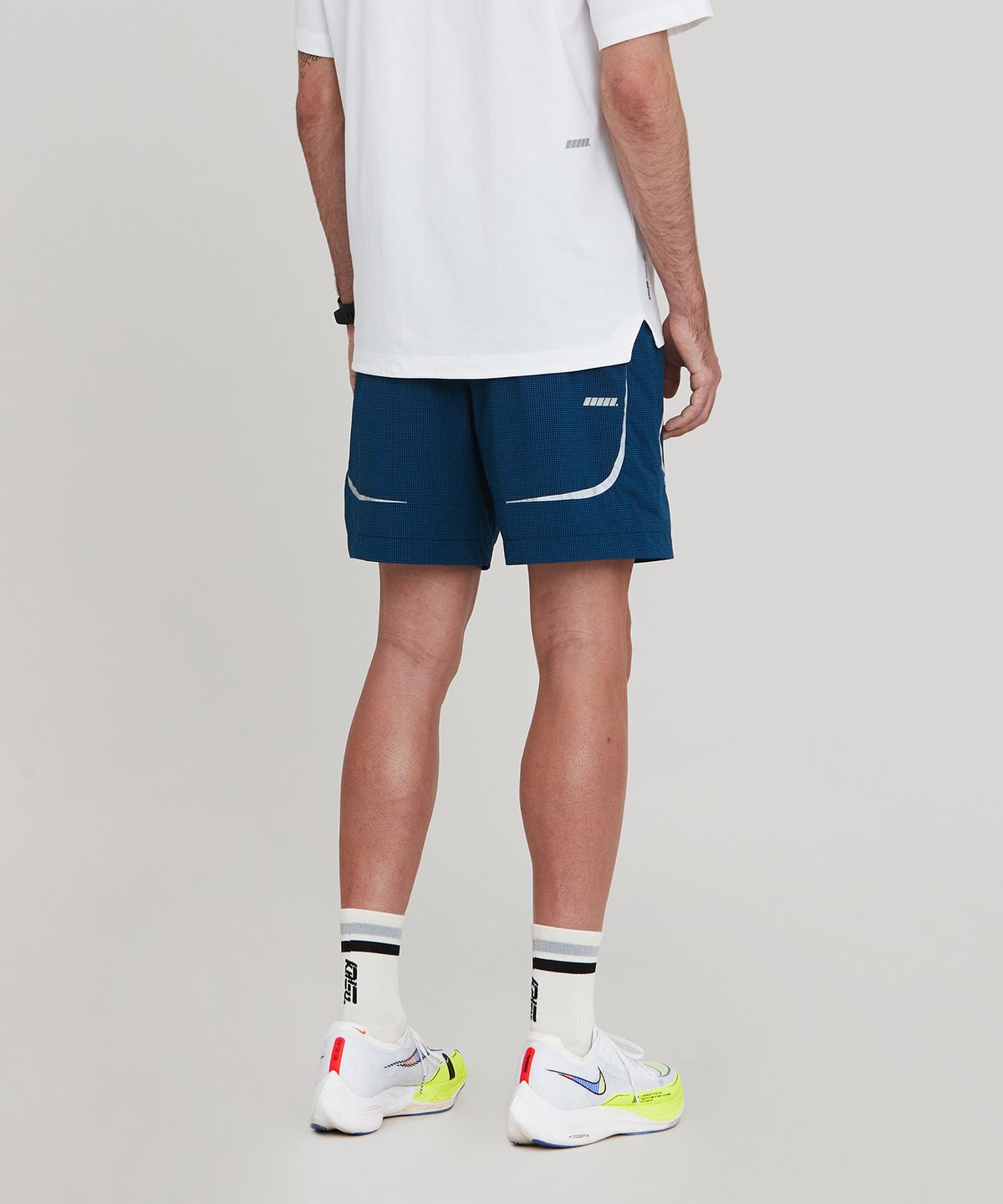 칼렉(KALEG) MENS WARM UP WOVEN SHORTS (9)_BLUE