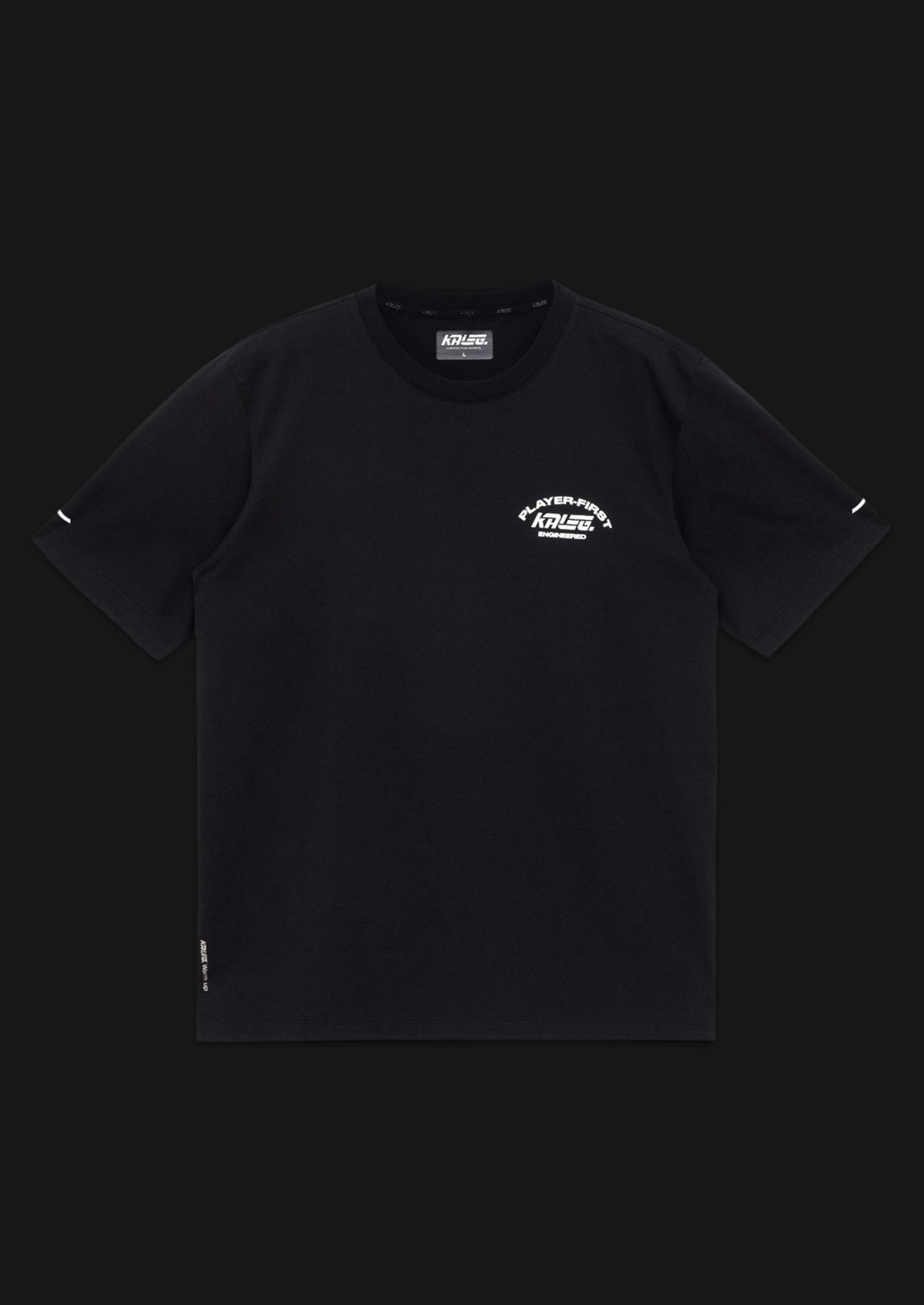 칼렉(KALEG) MENS WARM UP T SHIRTS (WIDE)_BLACK